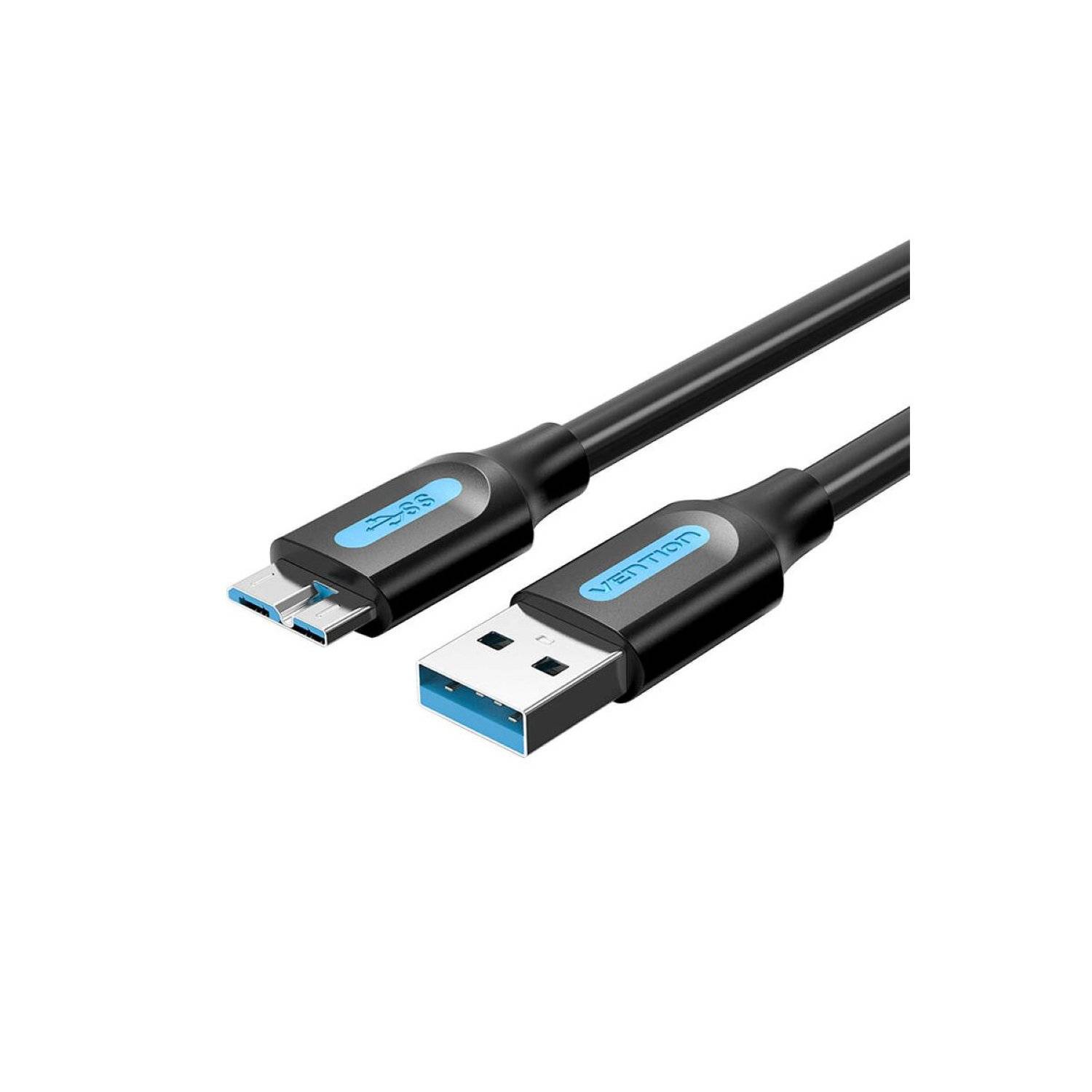 USB 3.0 A auf Micro-B Kabel - USB-Adapter Kabel 2A 1m Schwarz PVC