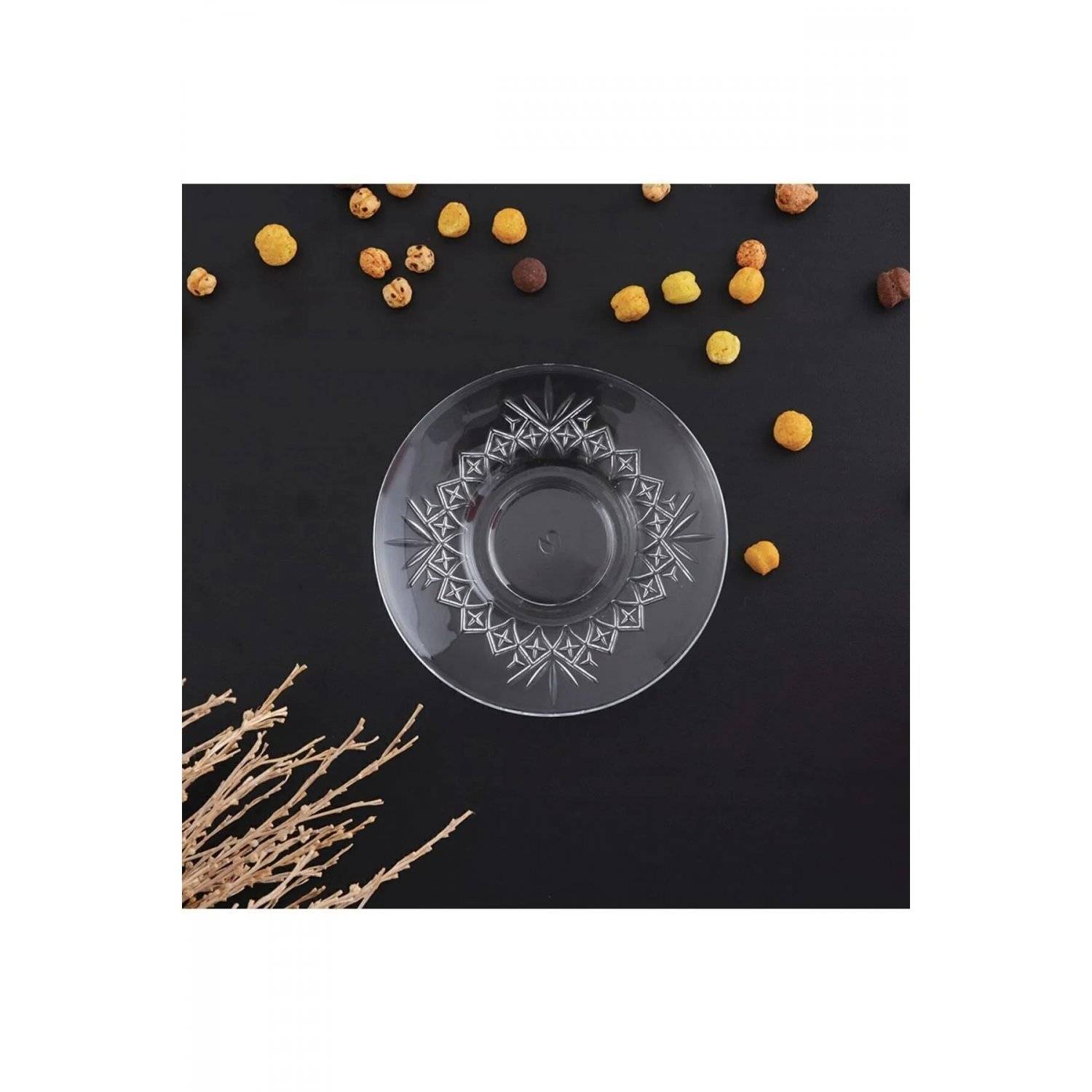 Timeless Elegante Teeteller im 6er Set Klare Unterteller für jede Gelegenheit