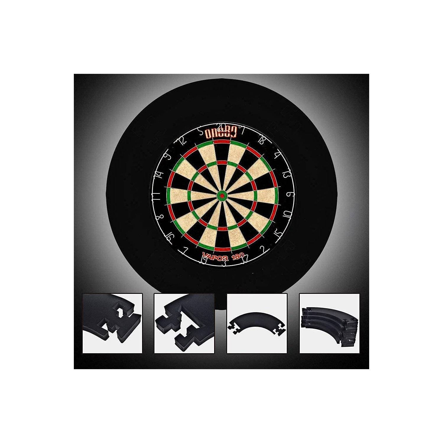 Professional Perfection Dartscheibe mit Pfeilen, Profi Steeldartscheibe aus Sisal, Dartscheibe Steeldart Dartscheibe Set