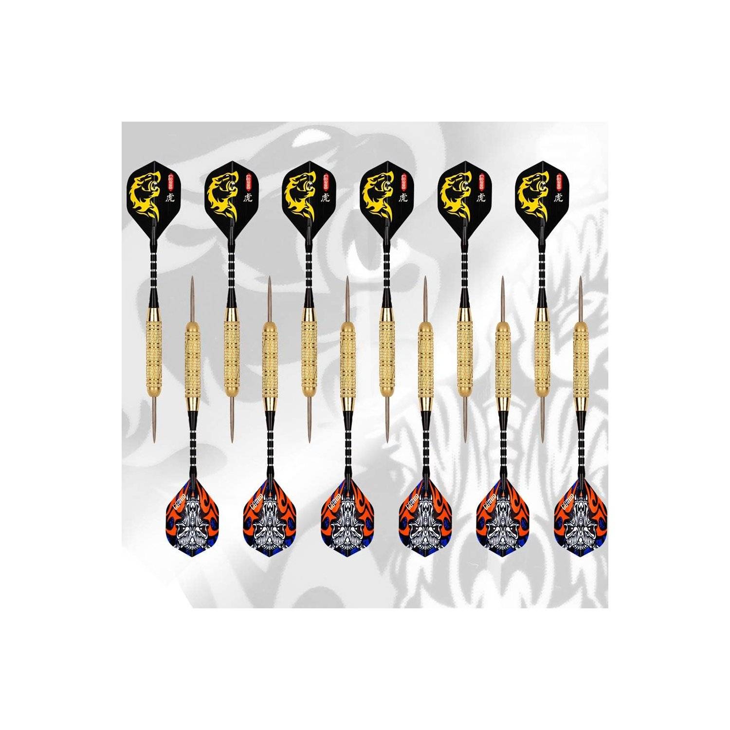 Professional Perfection Dartscheibe mit Pfeilen, Profi Steeldartscheibe aus Sisal, Dartscheibe Steeldart Dartscheibe Set