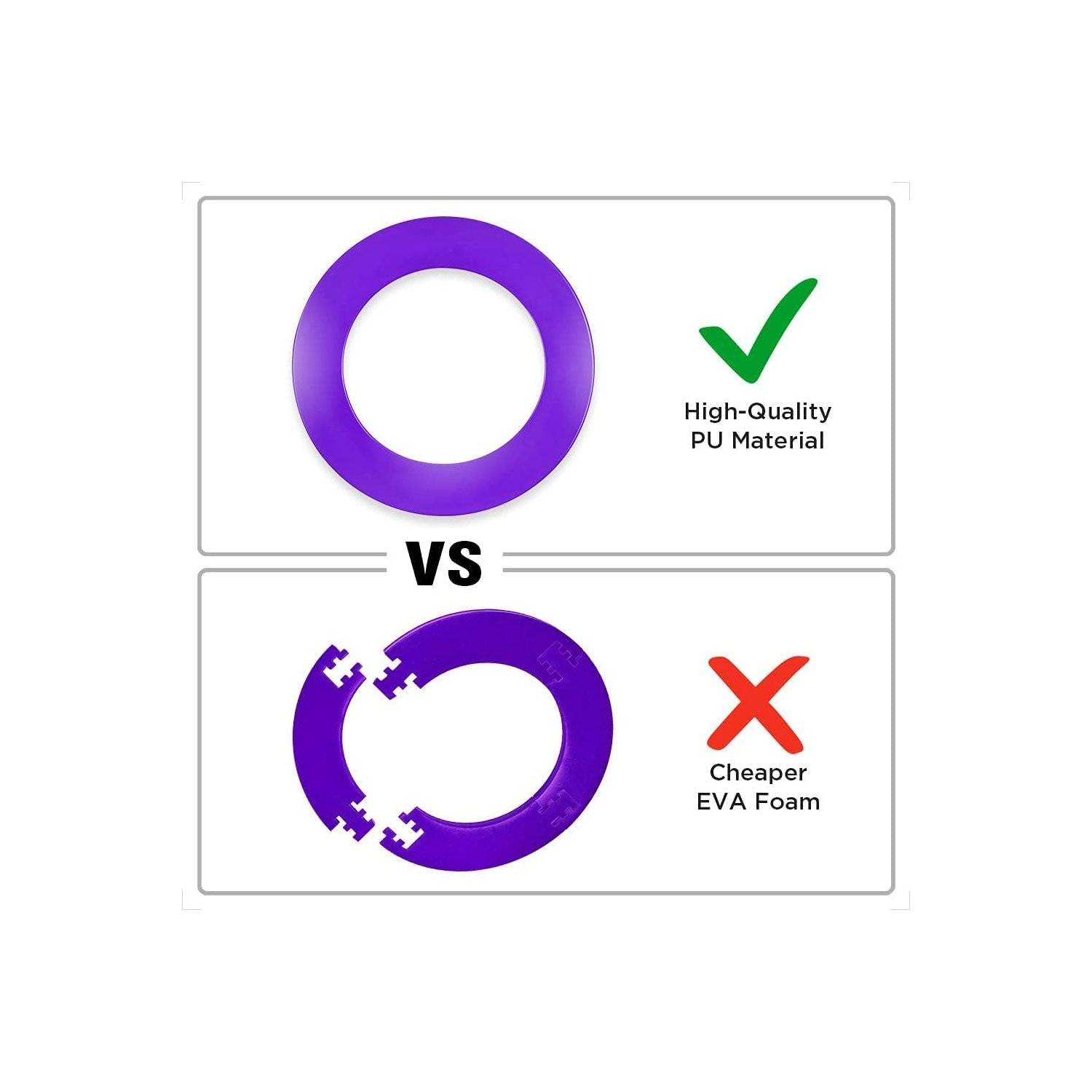 Dart Catchring Surround Dartscheibe Schutz Dart Auffangring für 45 cm Dartscheibe Lila