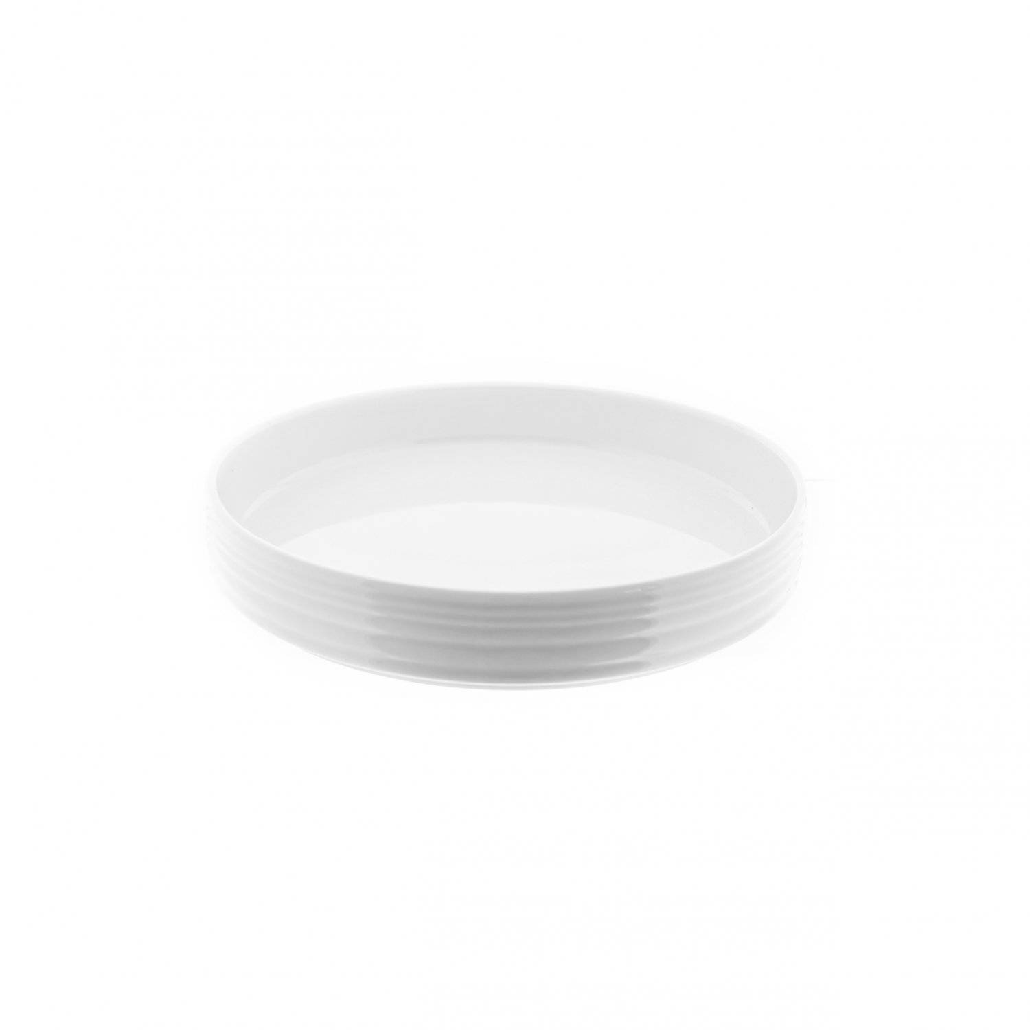 27-teiliges Geschirr-Set aus Porzellan, Tafelservice für 6 Personen Weiß mit Goldumrandung