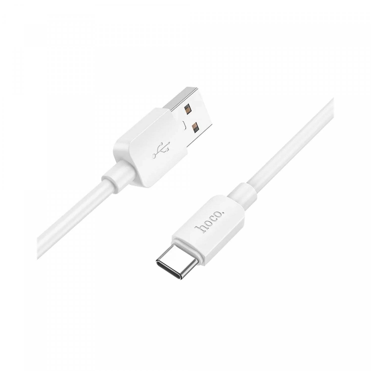 Schnellladekabel USB-A zu USB-C Ladekabel/ Datenkabel 1m in Weiß 27W 2,4A