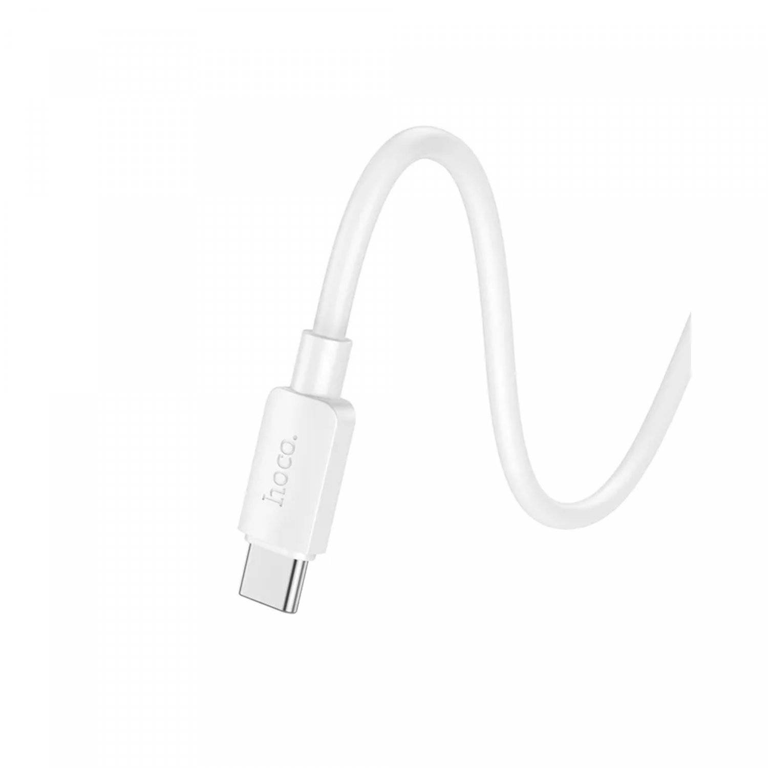 Schnellladekabel USB-A zu USB-C Ladekabel/ Datenkabel 1m in Weiß 27W 2,4A