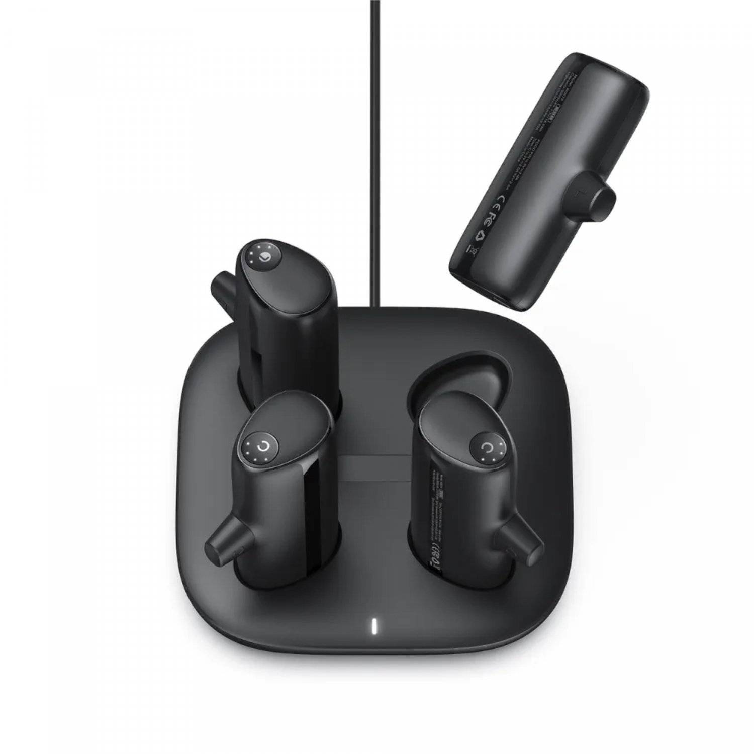 Powerbank 20 000 mAh Powerbank-Set 4x5000 mAh schwarz POGO-Station mit LED-Anzeige