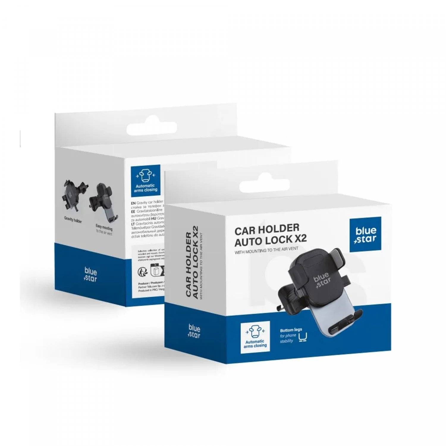 Autohalterung für das Handy in Schwarz geeignet für den Lufteinlassgitter