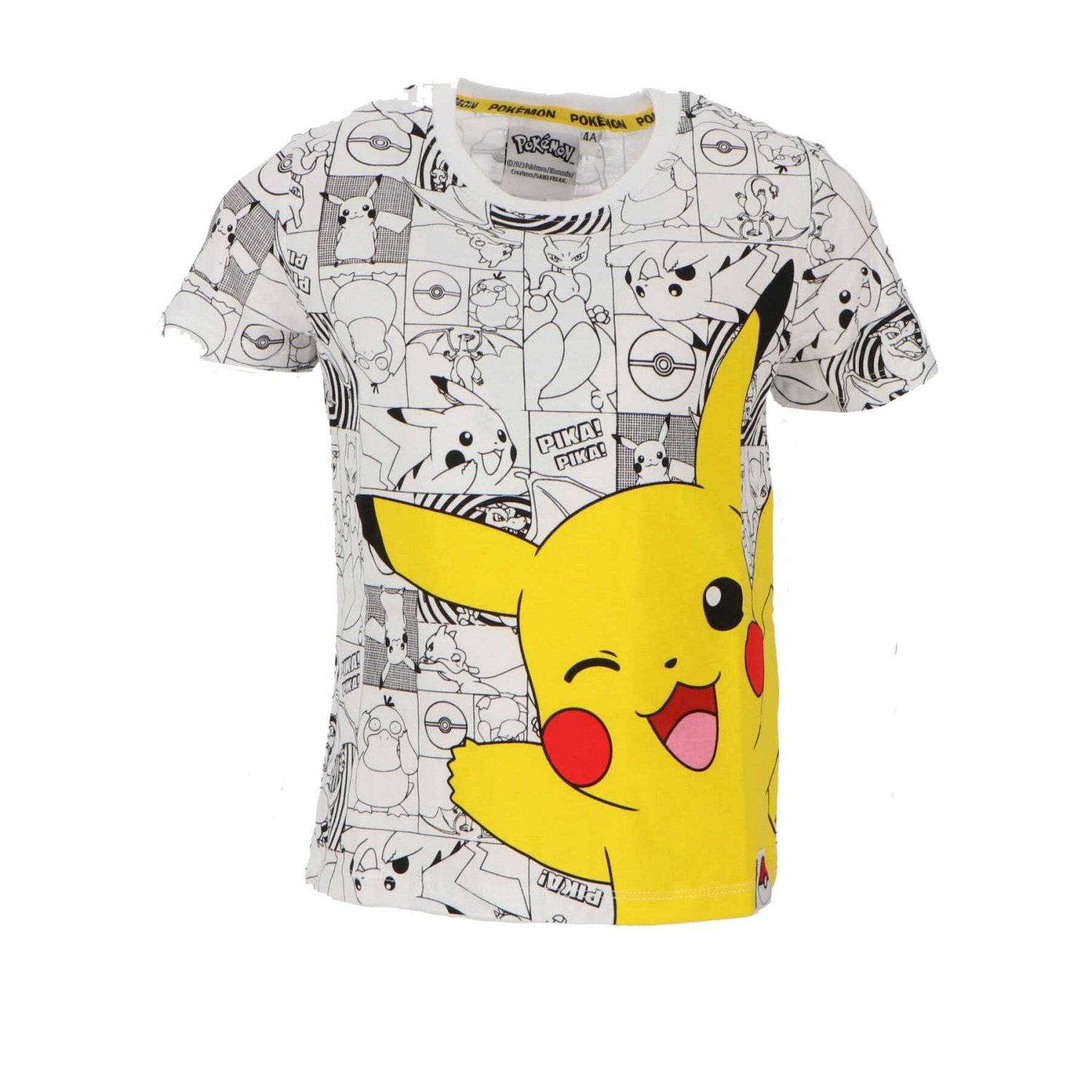 Pokémon Kinderbekleidung Kurzärmeliges, Weiches Baumwoll-T-Shirt