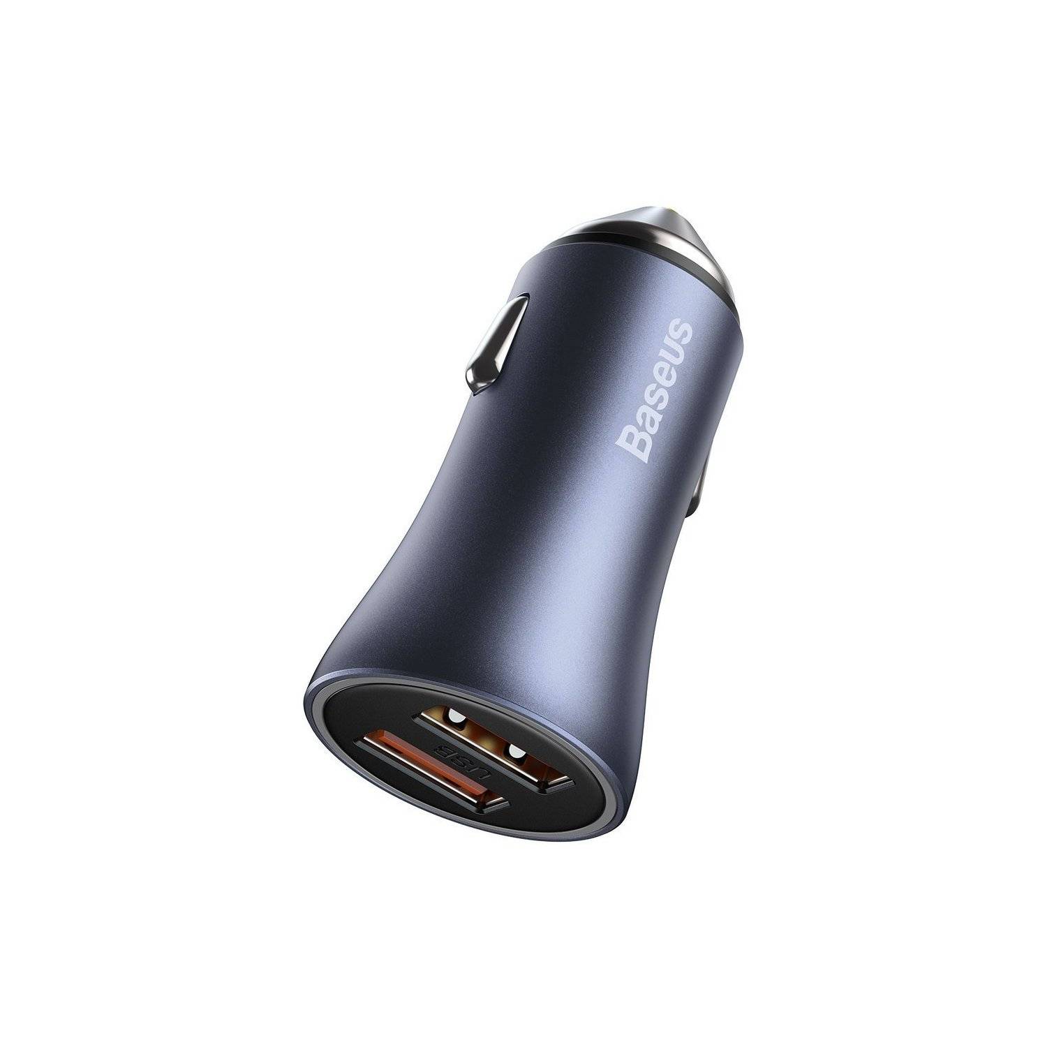 Quick Charger Auto Ladegerät 2x USB 40 W Quick Charge SCP FCP AFC + USB - USB Typ C Kabel grau (TZCCJD-A0G)