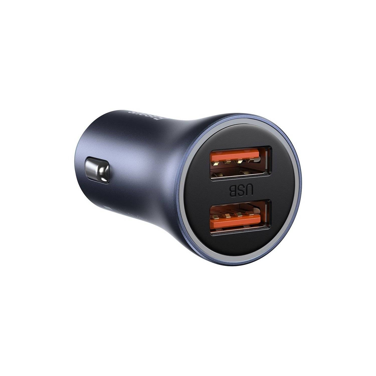 Quick Charger Auto Ladegerät 2x USB 40 W Quick Charge SCP FCP AFC + USB - USB Typ C Kabel grau (TZCCJD-A0G)