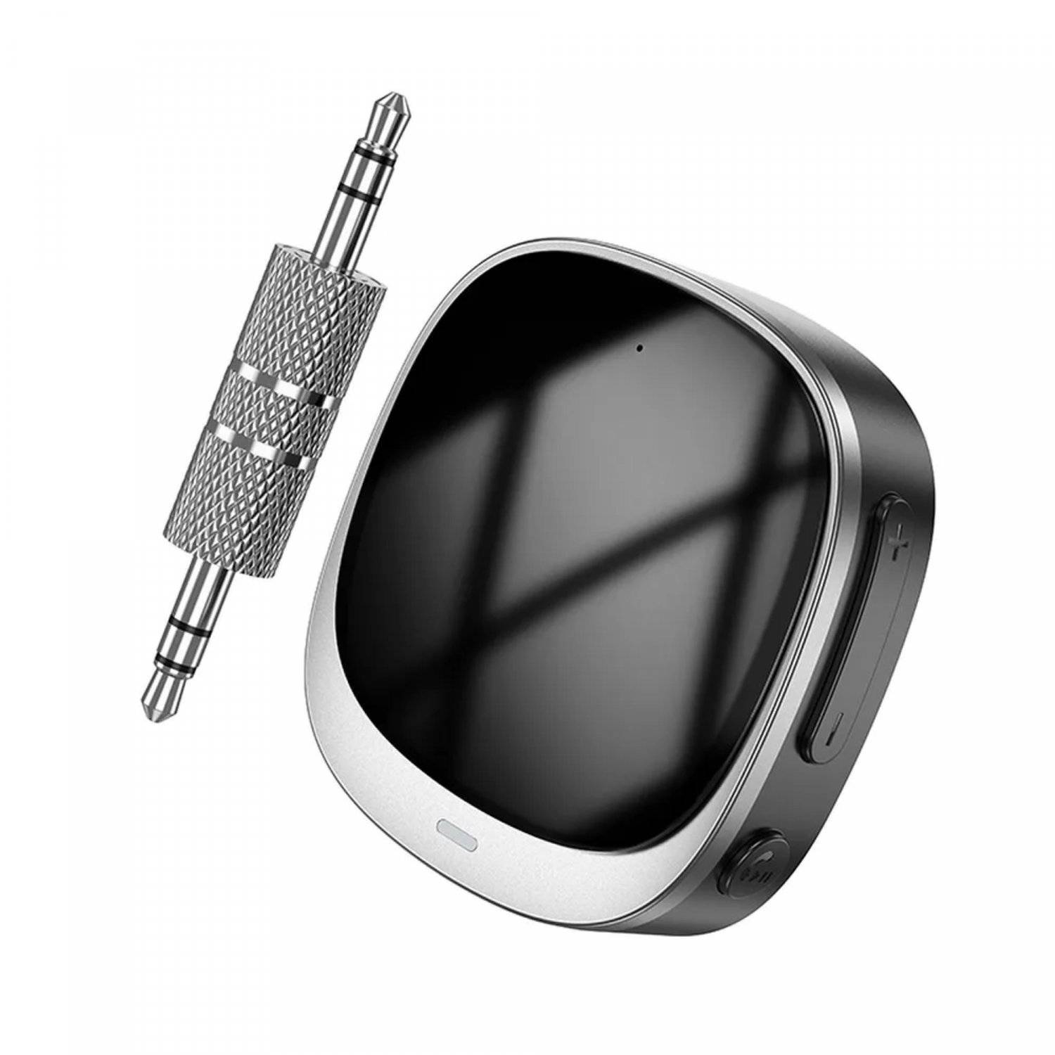 AUX Adapter Buchse 3,5 mm Bluetooth mit Display in Schwarz