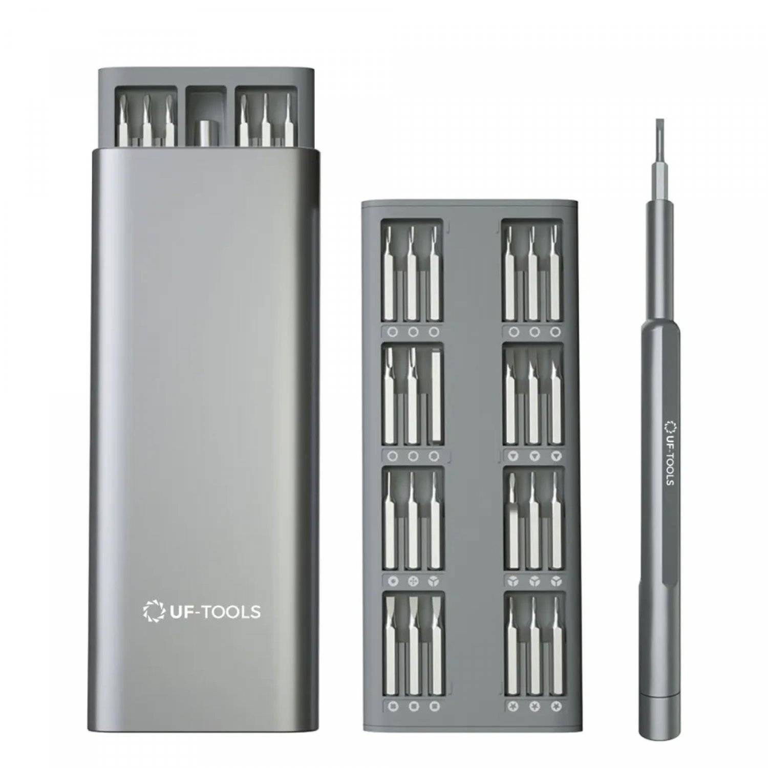 48in1 Präzisionsschraubendreher mit auswechselbaren Bits Aus Stahl und Aluminium