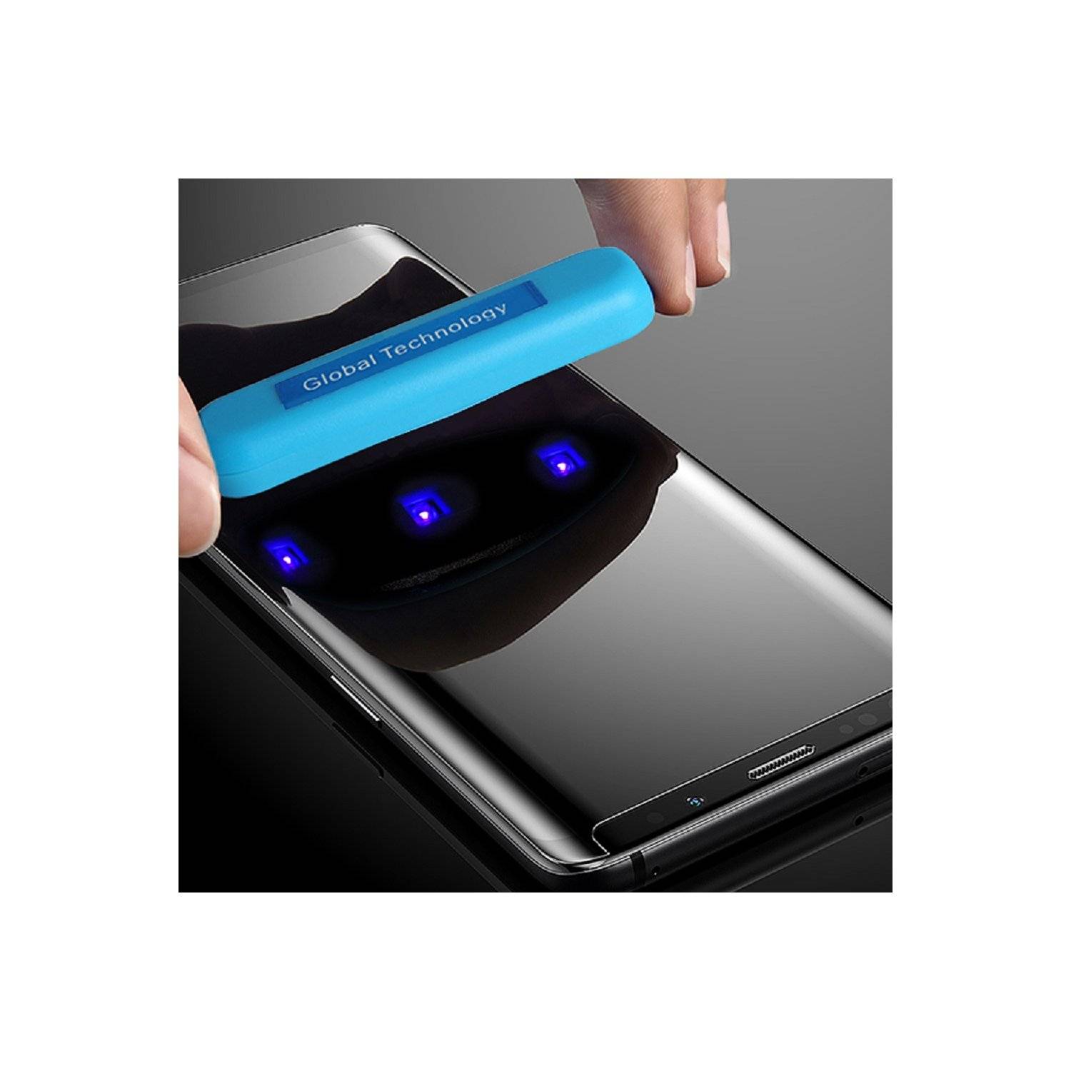 Schutzglas kompatibel mit Huawei P30 Lite mit Kleber & UV 3D Curved Display Schutzfolie Volle Abdeckung