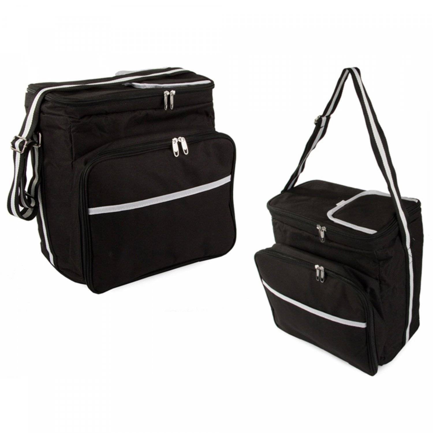 Thermotasche perfekt geeigent für Picknick, Camping oder Strand 28L in Schwarz