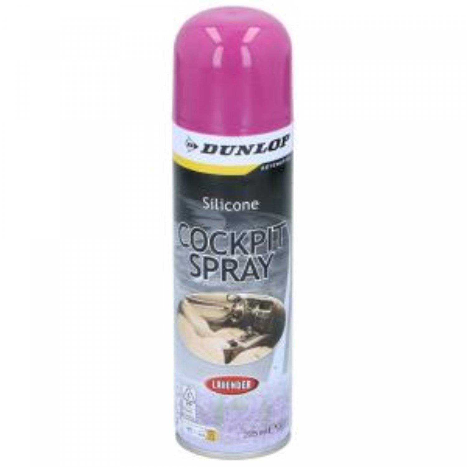 Dunlop - Cockpit-Reinigungsspray 225 ml mit Lavendelgeruch wirkt gegen Staub und Feuchtigkeit