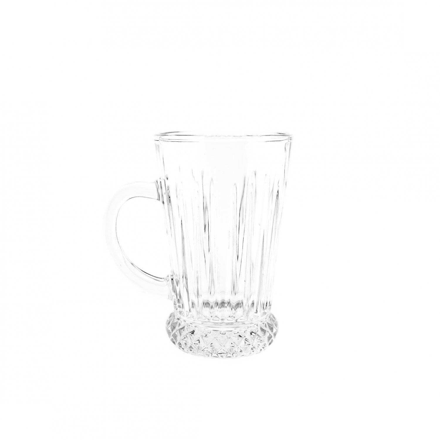 Elegantes 6 Teiliges Set aus Glas Teegläser Trinkgläser Transparent 210 ml