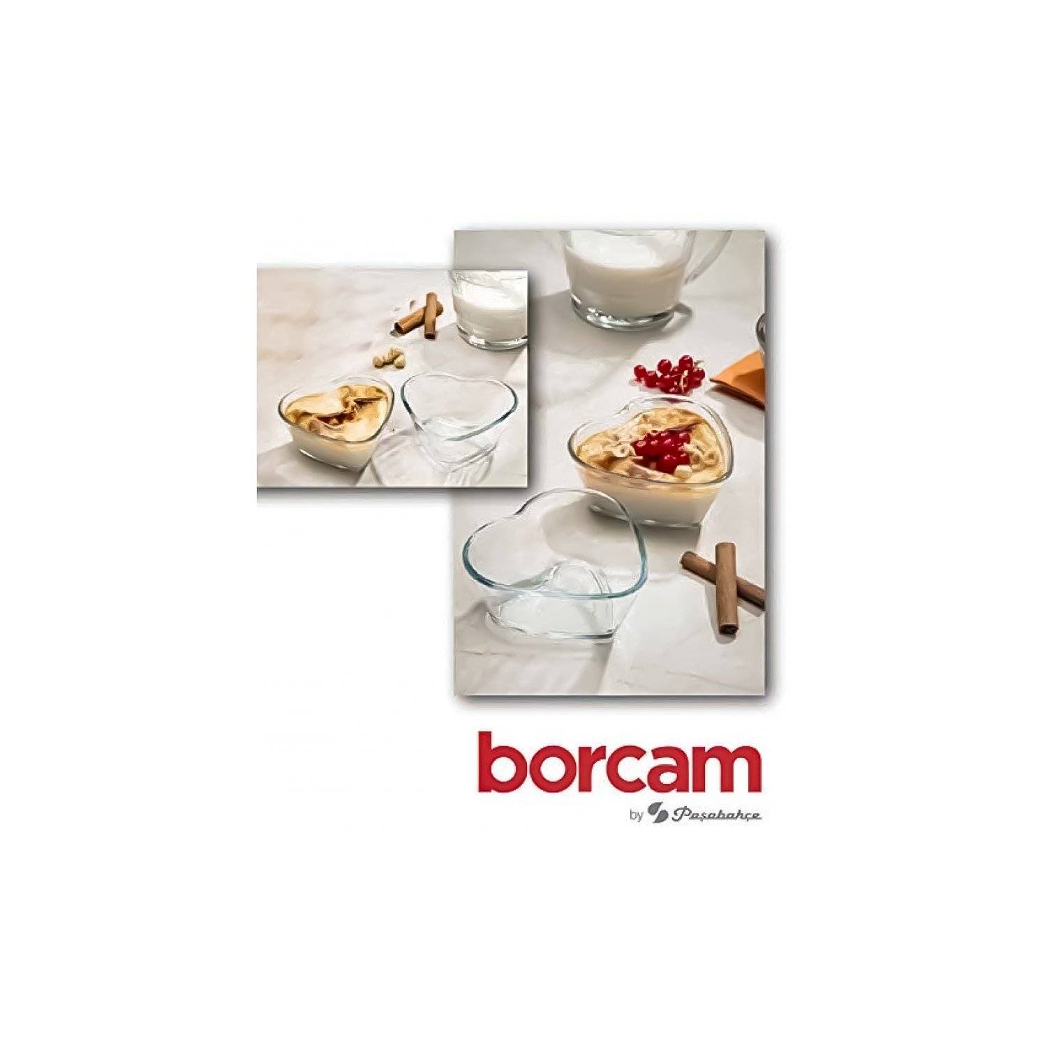 Herzförmige Backform Kuchenform aus Glas Ideal für Kuchen, Desserts und andere Leckereien 270ml