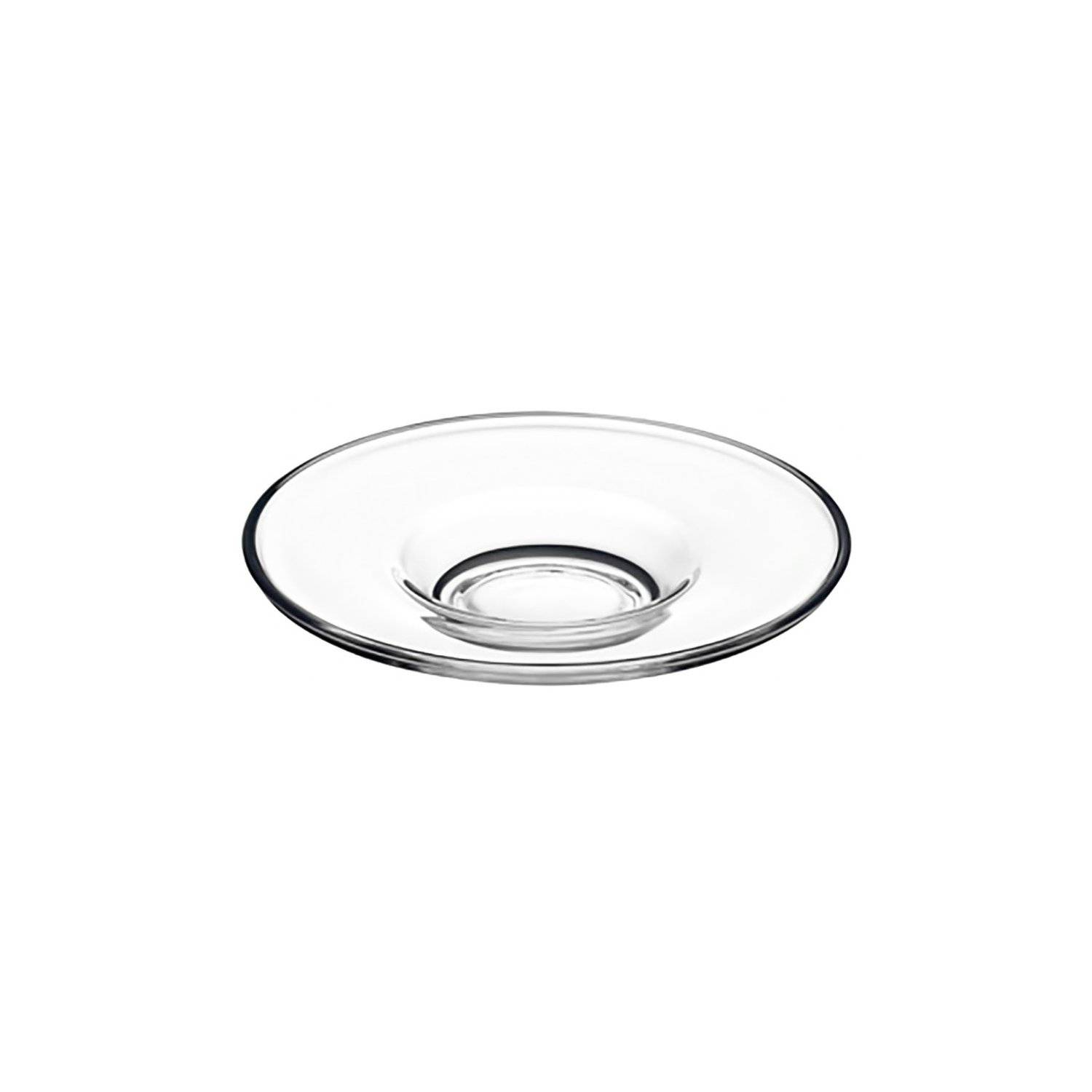 Beykoz 12 Teiliges Teeservice Set, 6x Teegläser, 6x Unterteller aus Glas Transparent
