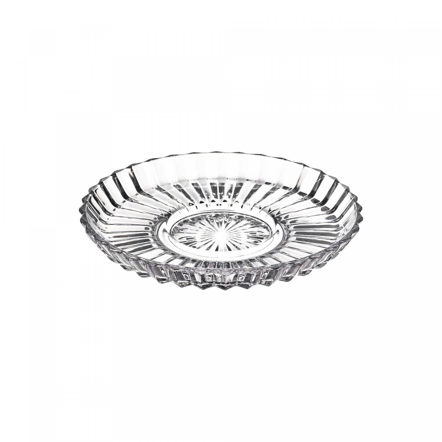 Beykoz Teegläser-Set mit Riffle Unterteller 12-teilig 145 ml Transparent aus Glas