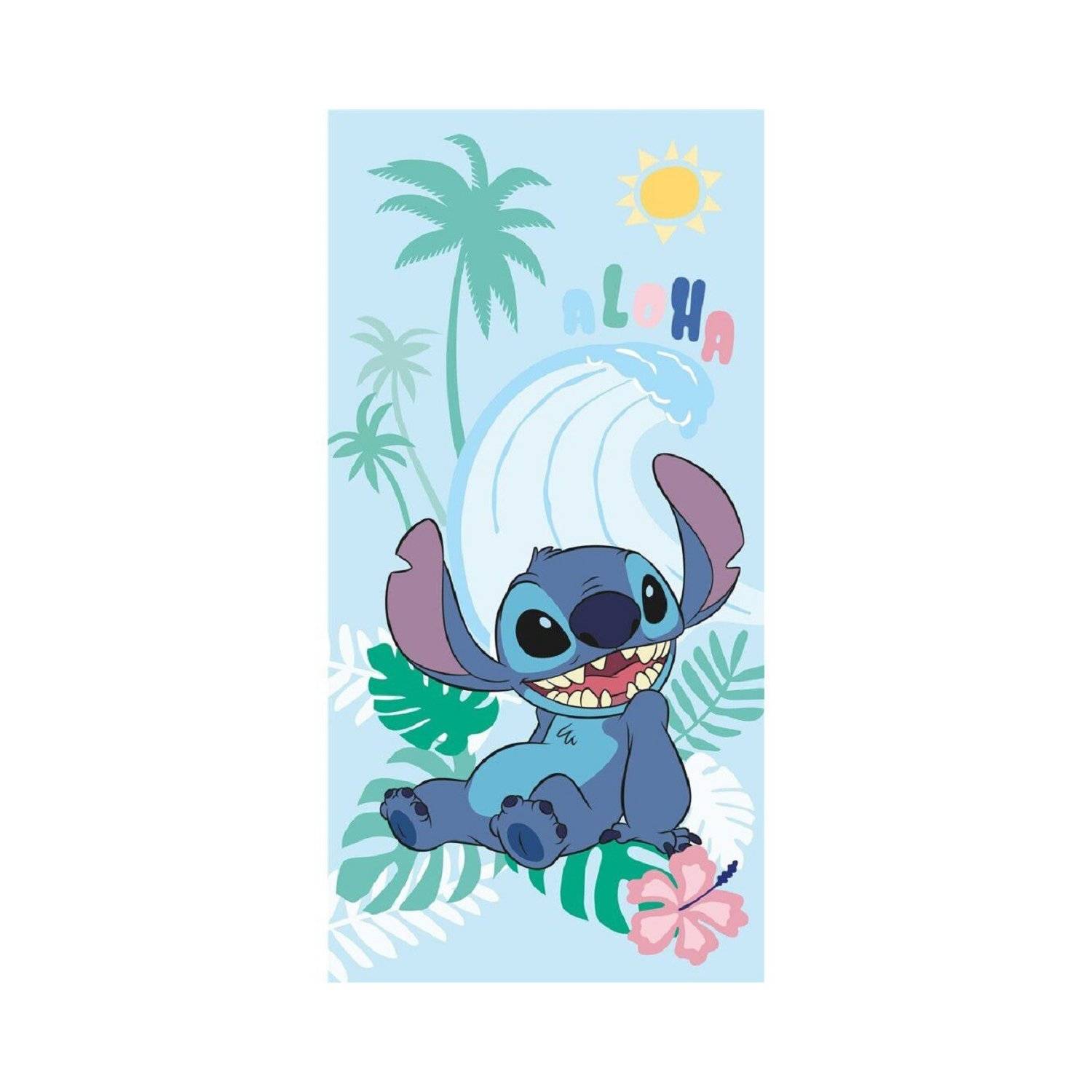 Lilo & Stitch Strandhandtuch Kinderhandtuch Baumwolle Strandtuch für Kinder 70x140 cm