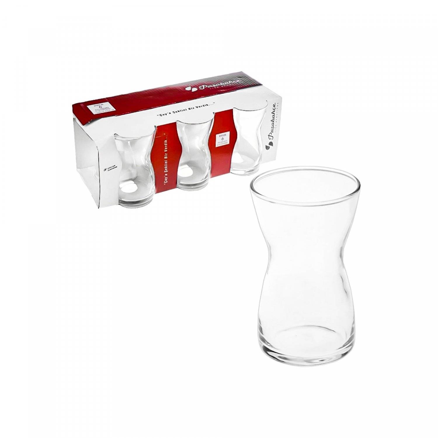 Irmak Teegläser Set 6-teilig aus Glas 125 ml transparent für einen aromatischen Teegenuss