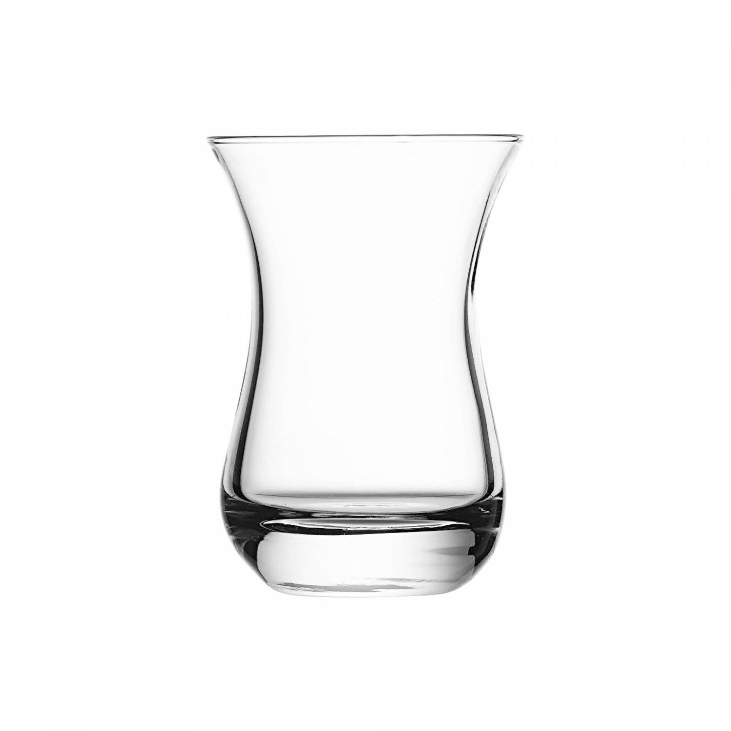 12 Tlg. Aida Teeservice-Set aus Glas 6 Teegläser mit 6 Unterteller transparent