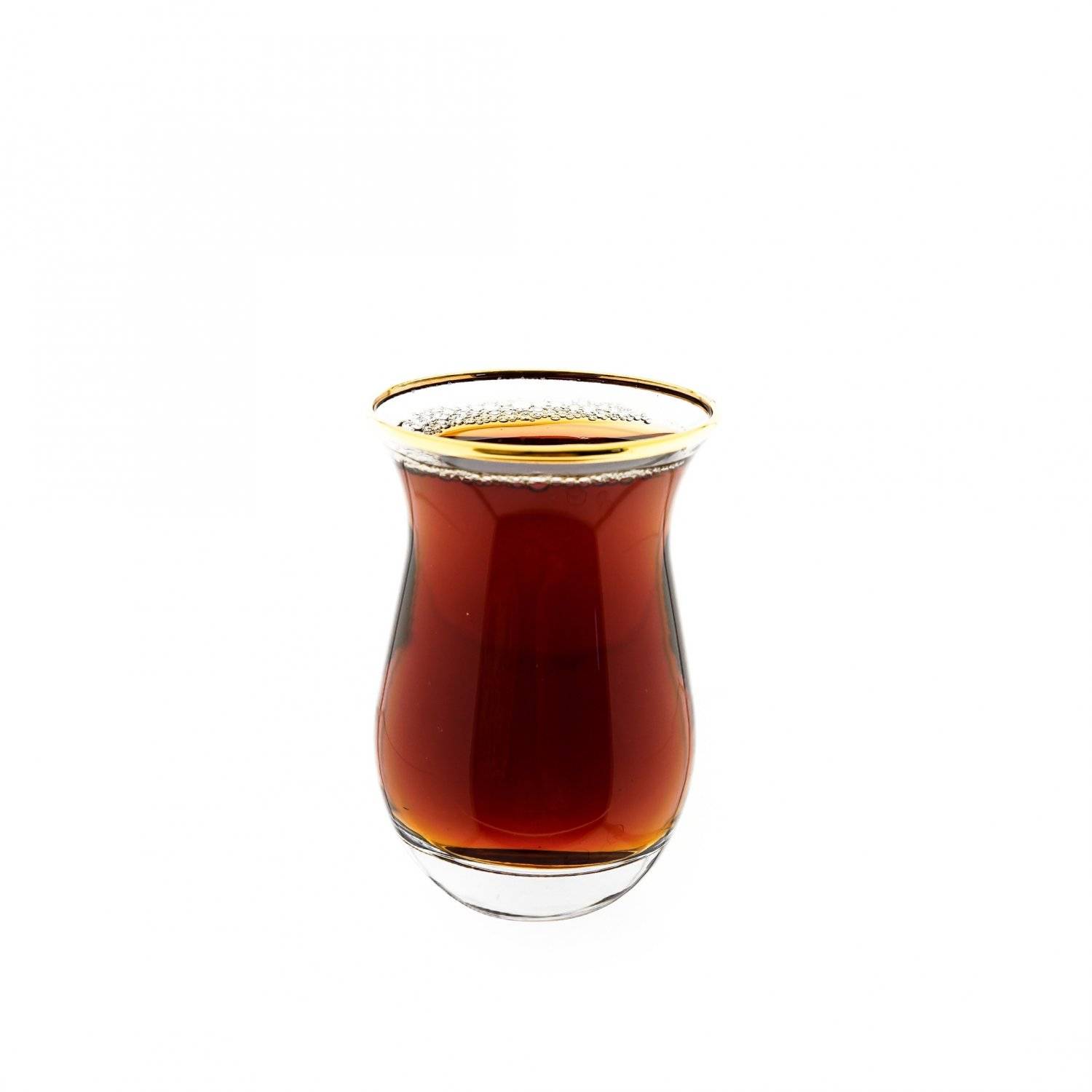 3 Teiliges Teegläser Set transparent mit Goldumrandung 175 ml aus Glas