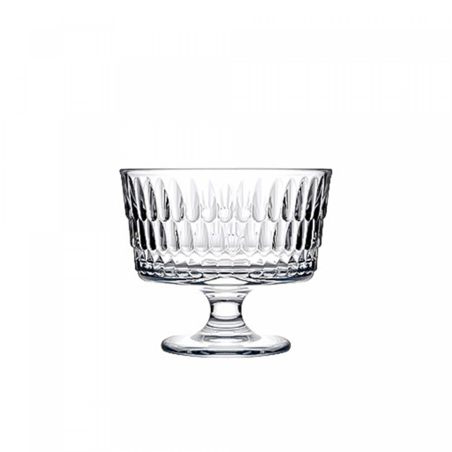 2 Teilige Schale für Eis, Pudding oder Desserts aus Glas Transparent 240 ml