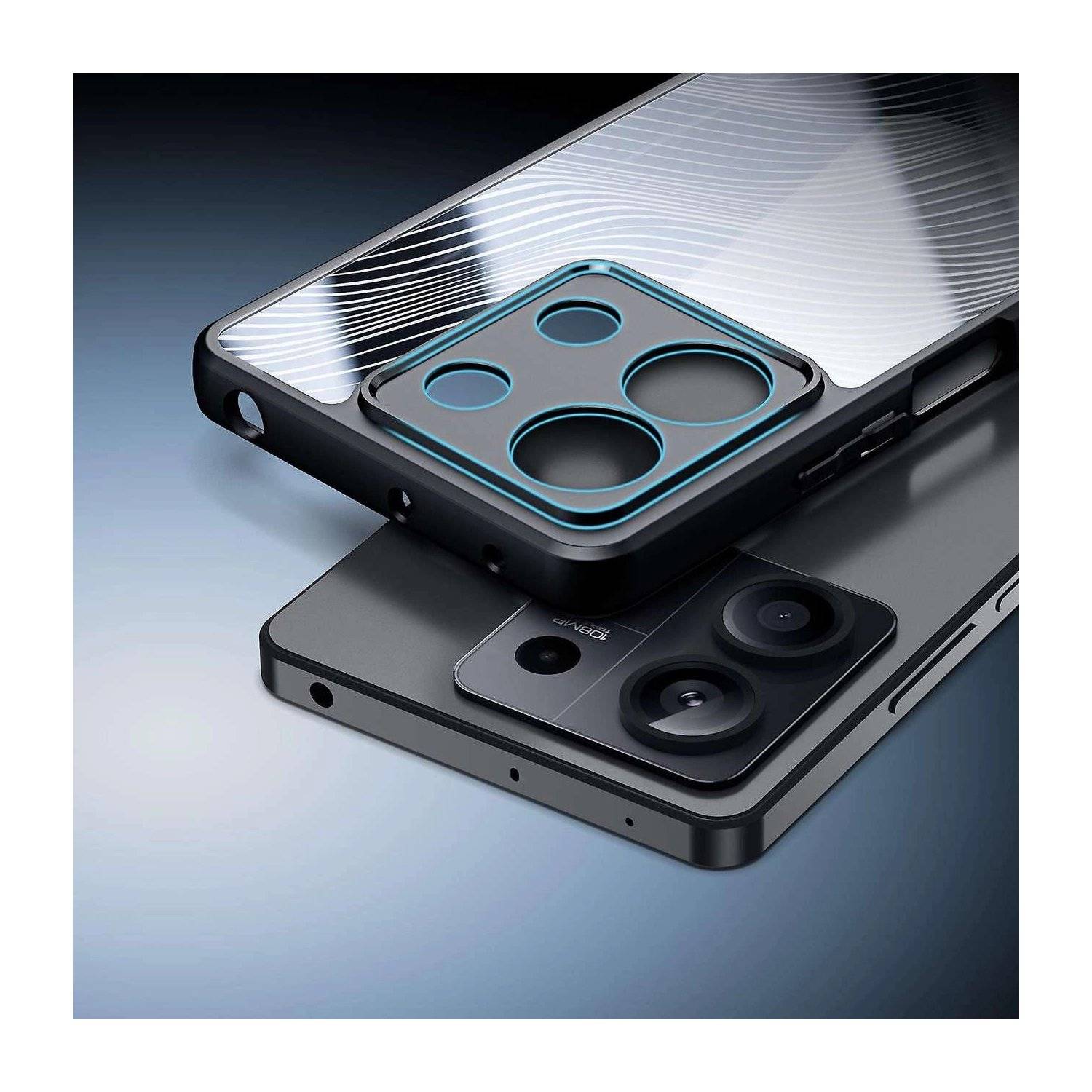 Aimo Hülle kompatibel mit Xiaomi Redmi Note 13 5G - Schwarz