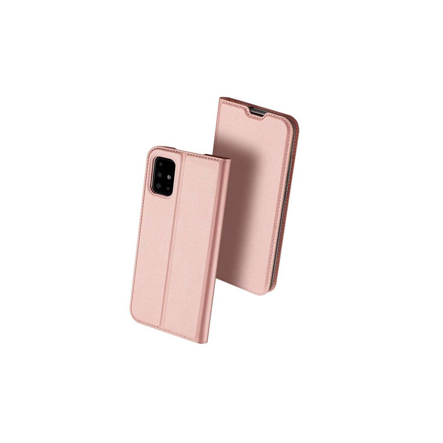 Skin Pro Hülle mit Klappe und Kartenfach kompatibel mit Xiaomi Redmi Note 13 4G Rose