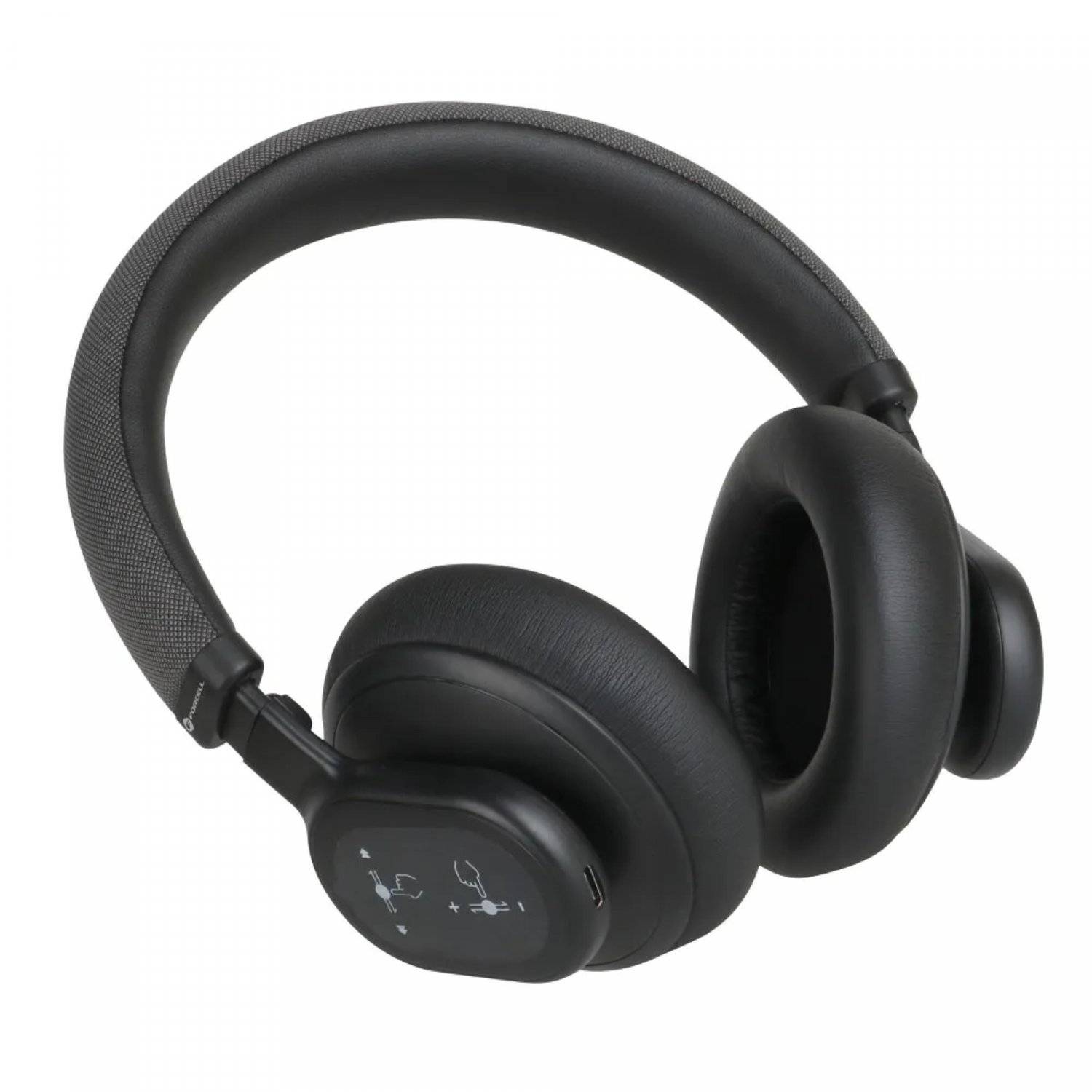 FORCELL F-AUDIO Kabellose Over-Ear-Kopfhörer ANC Touch Beat Bluetooth Kopfhörer 500mAh Schwarz