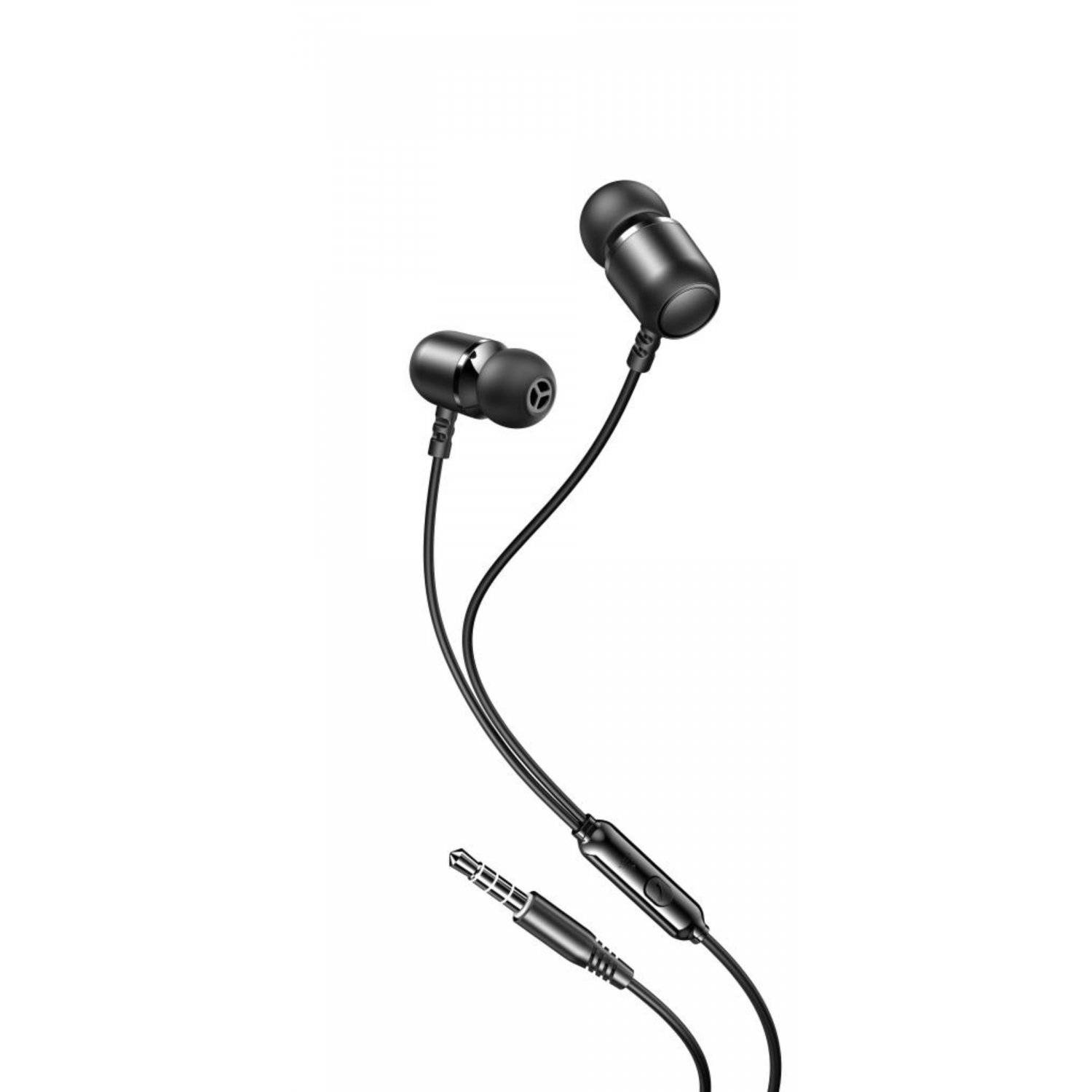 Kabelgebundene Kopfhörer mit 3,5mm Buchse in Schwarz In-Ear-Kopfhörer 1,2m