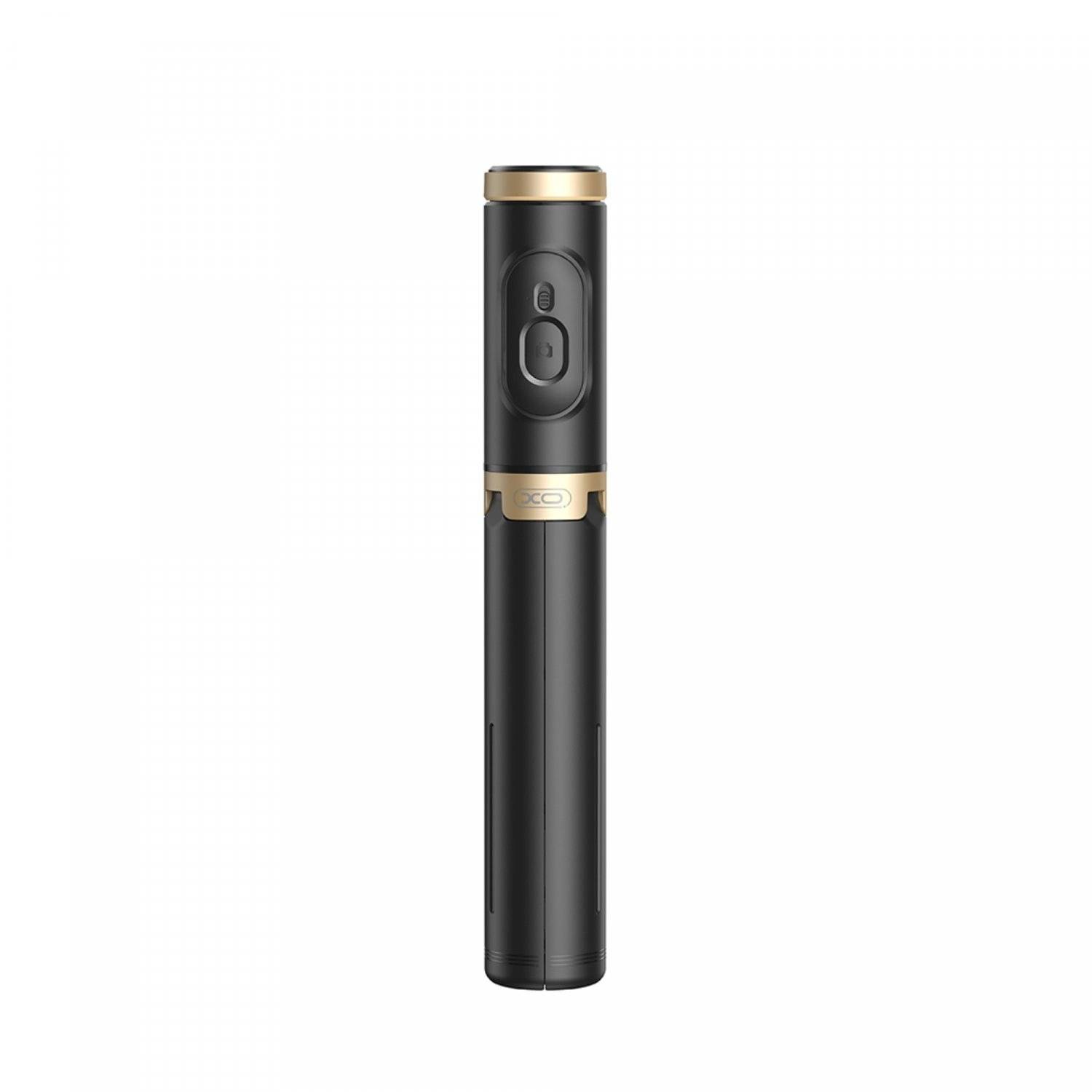 XO Selfie-Stick Stativ mit Bluetooth Verbindung in Schwarz 72 cm Tragbar & Rotierbar