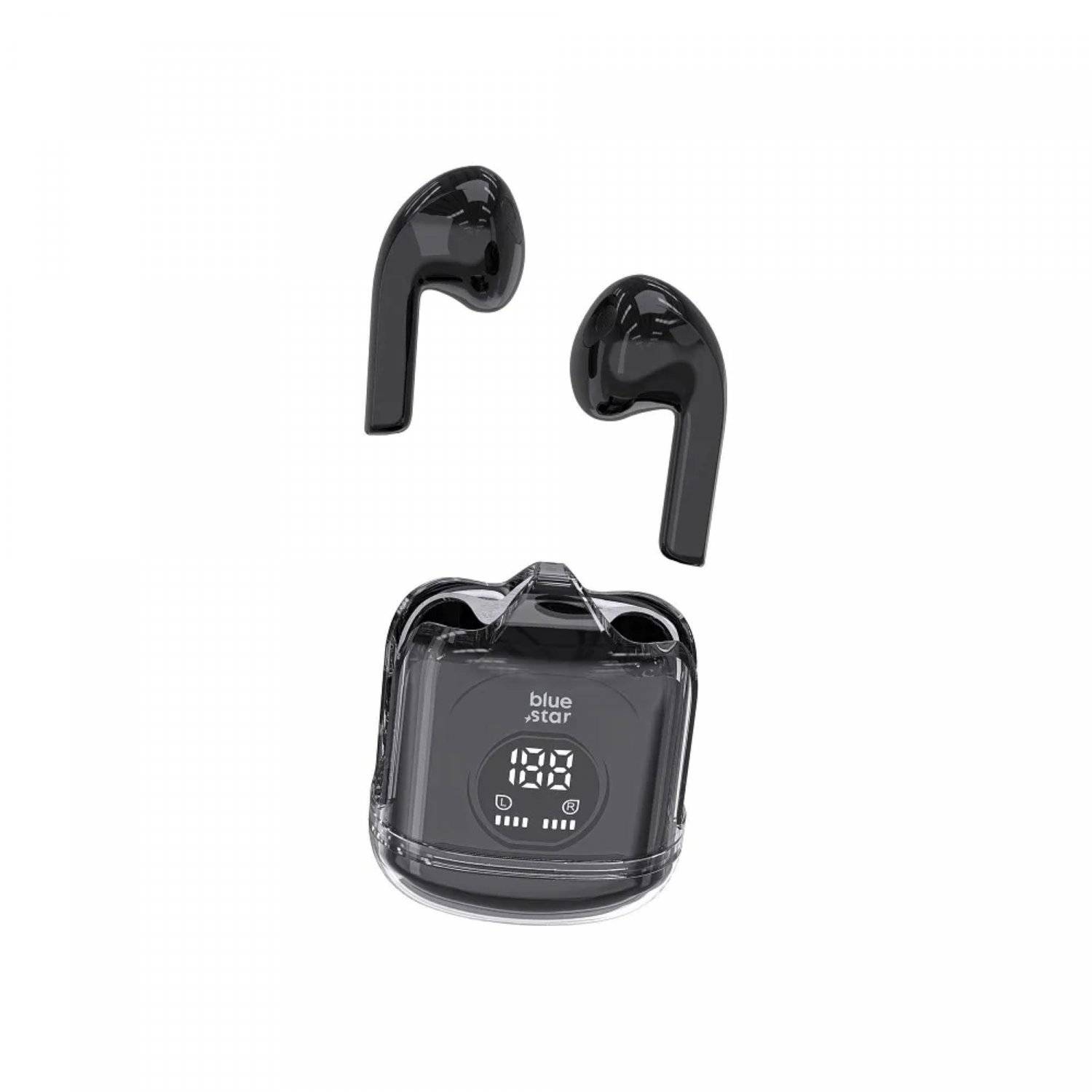 Kabellose Kopfhörer TWS Transparency Fi22 Bluetooth In-Ear-Kopfhörer 350mAh Schwarz