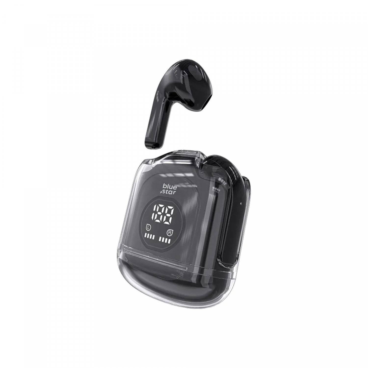 Kabellose Kopfhörer TWS Transparency Fi22 Bluetooth In-Ear-Kopfhörer 350mAh Schwarz