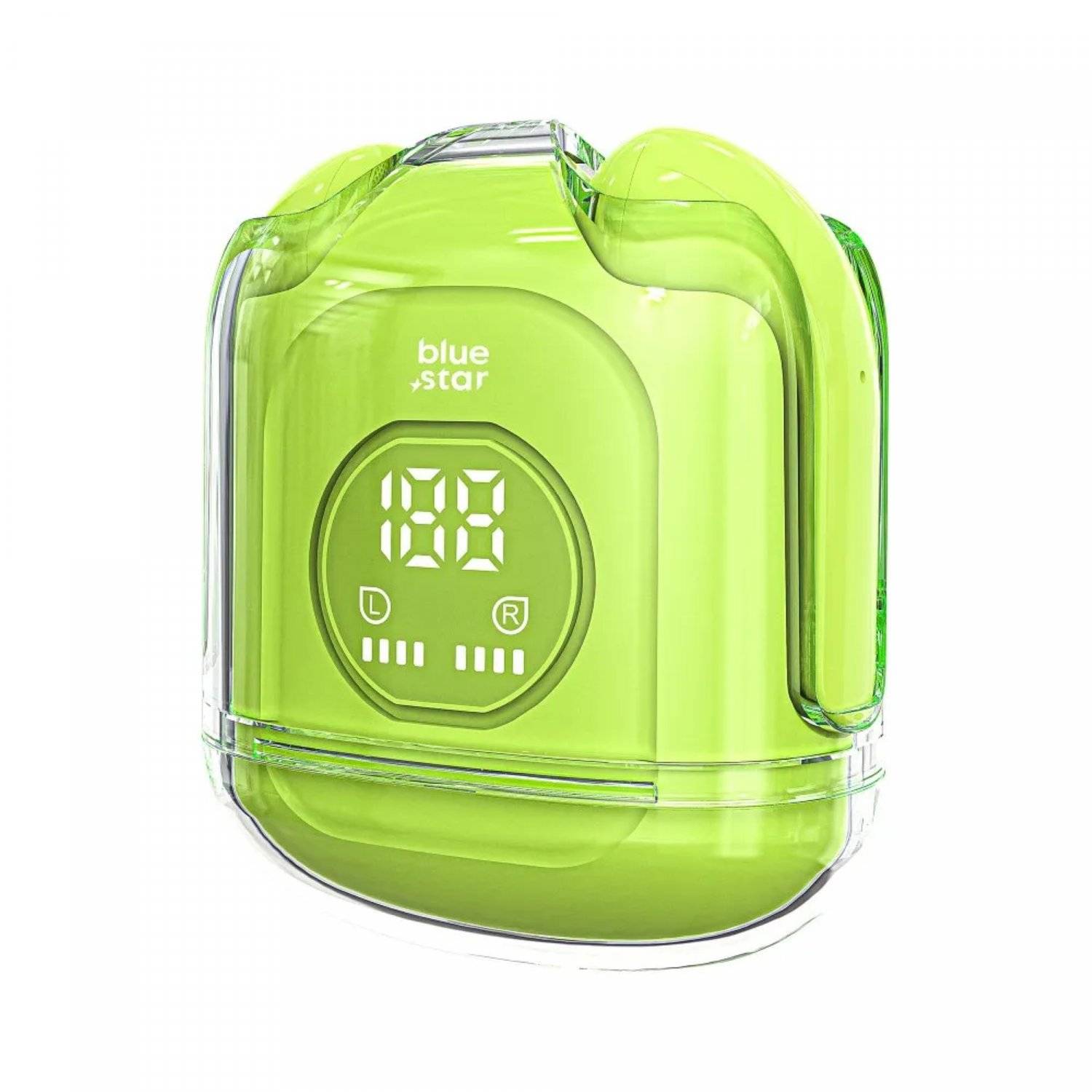 Kabellose Kopfhörer TWS Transparency Fi22 Bluetooth In-Ear-Kopfhörer 350mAh Grün