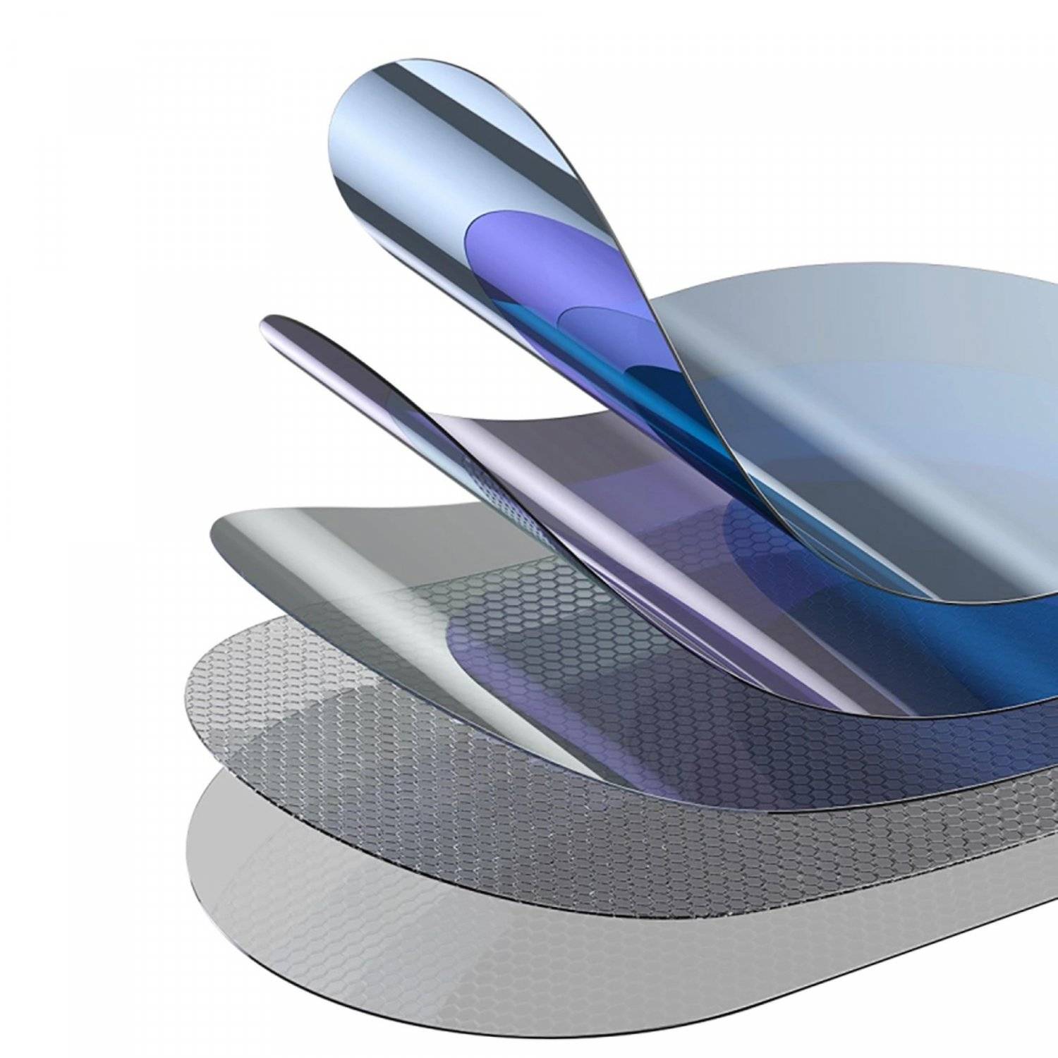 Wasserdichte ClearSight-Folie für Autoseitenspiegel (2 Stk.) hydrophobe Nanobeschichtung