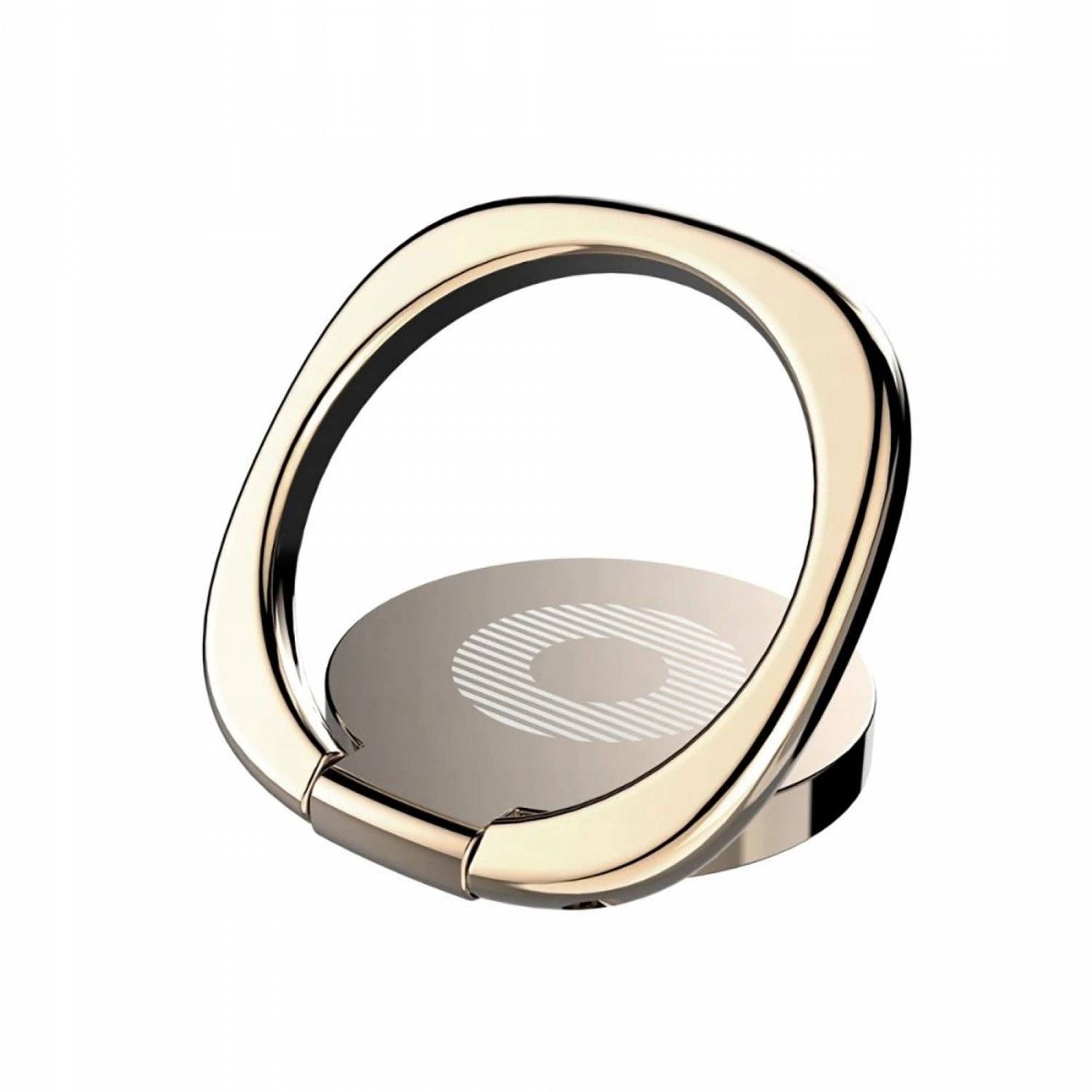 Ringhalter/Ring mit Standfunktion mit 180°-Drehfunktion kompatibel mit magnetischem Zubehör Gold