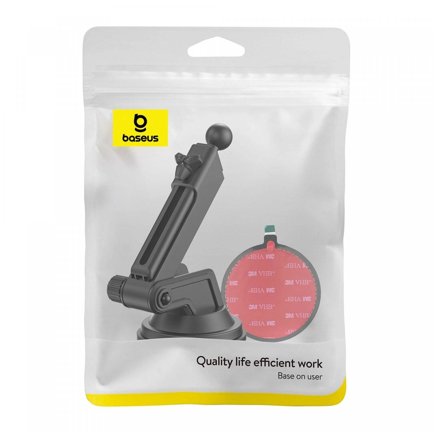 Autohalterung mit Saugnapf für den Armaturenbrett und Windschutzscheibe in Schwarz