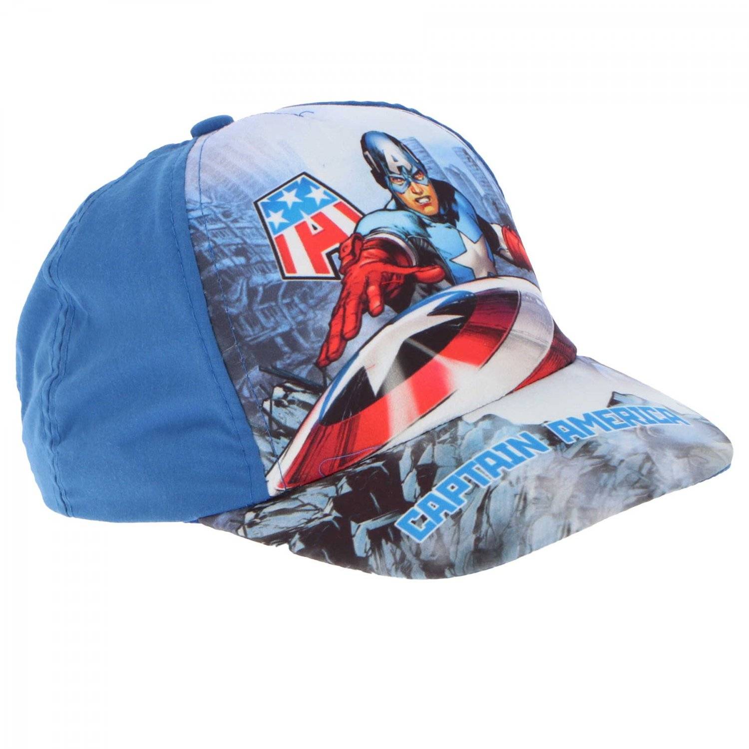 Avengers Kinderkappe Cap Kopfbedeckung Stilvoller Sonnenschutz für Kinder Blau