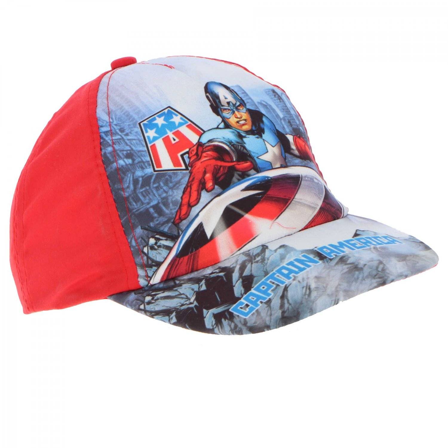 Avengers Kinderkappe Cap Kopfbedeckung Stilvoller Sonnenschutz für Kinder rot