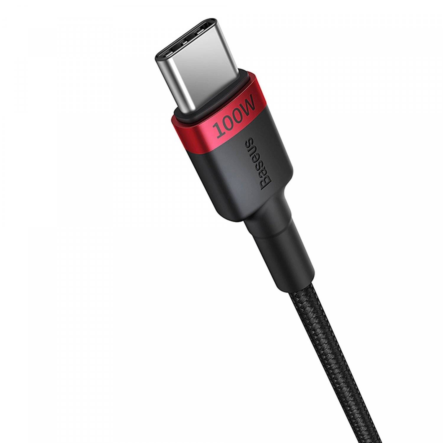 Baseus Cafule USB-C / USB-C-Kabel 100W 1 m - rot-schwarz und schwarz-grau (2 Stk.)