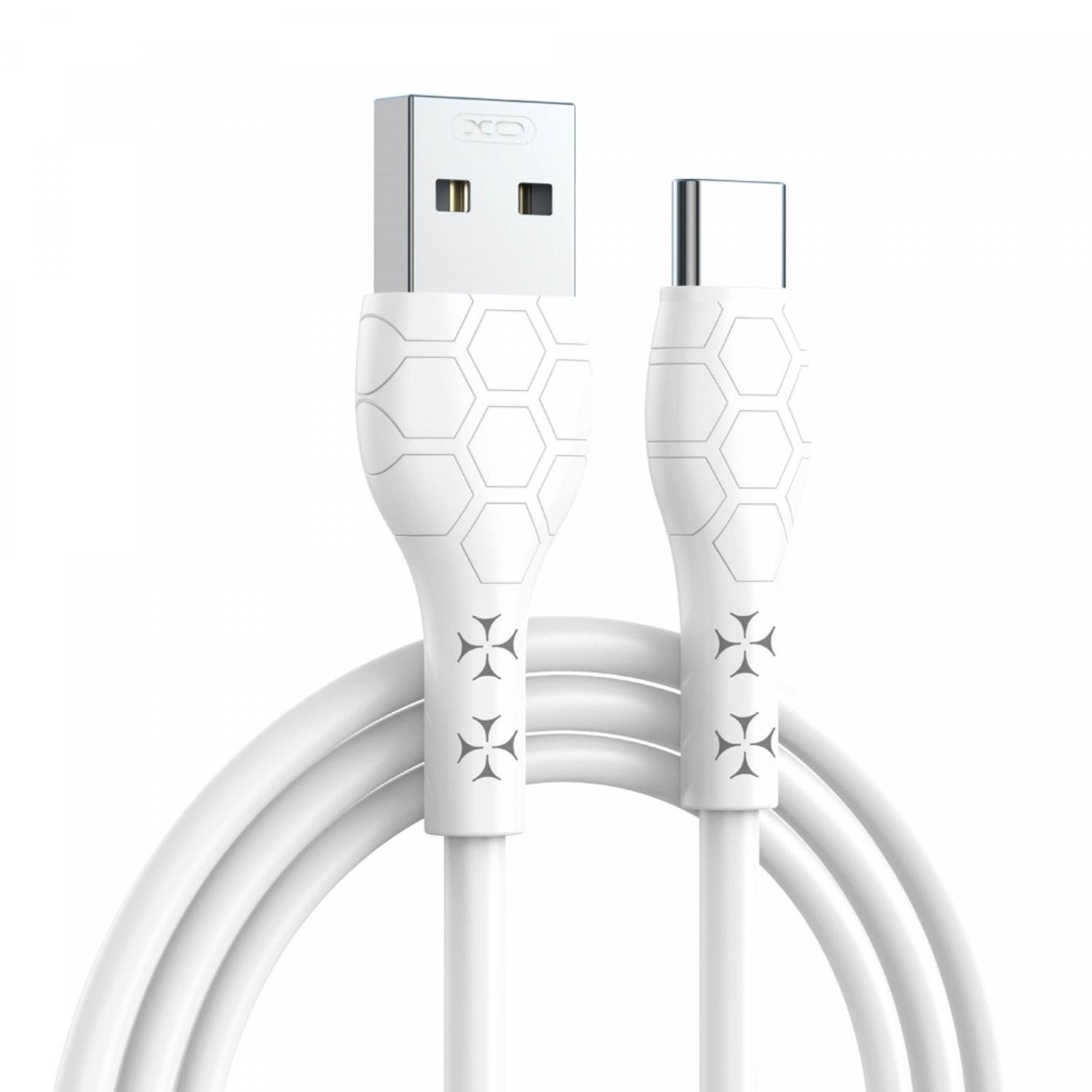 Kabel zu Laden und Datenübertragen 1m USB Typ A zu USB Typ C 2,4A Weiß