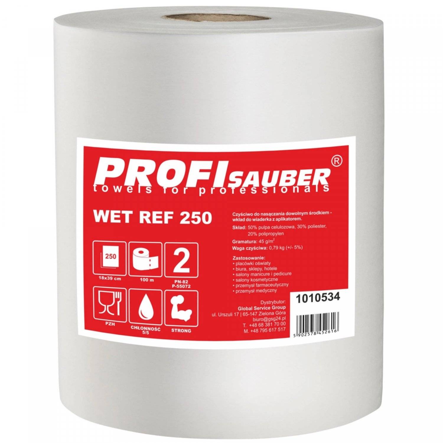 ProfiSauber 256 Stück ProfessionelleTücher 45g/m² gegen effektiver Schmutz