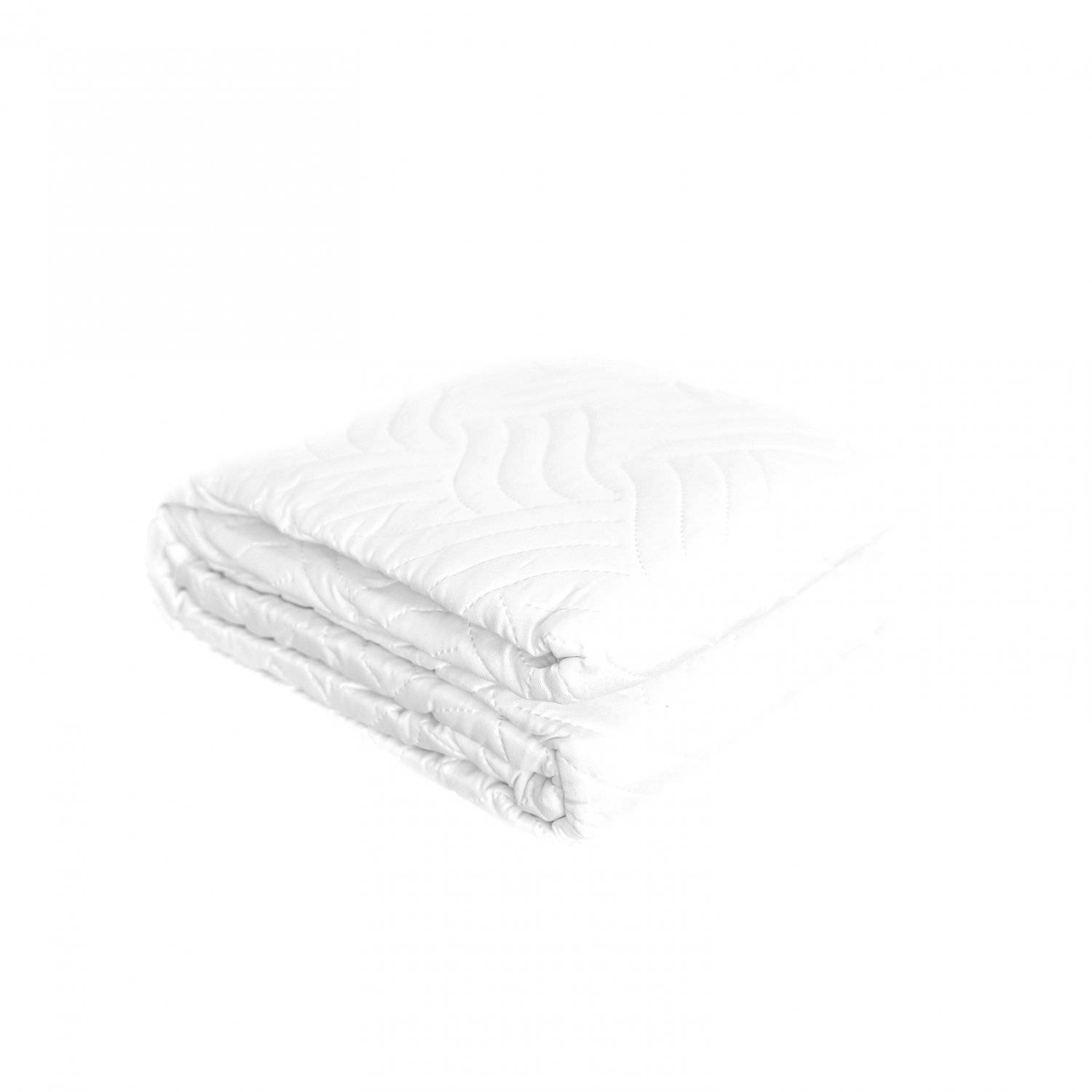 Elegante einfarbige Tagesdecken, Sofaüberwurf aus 100% Polyester 140x210 cm Weiß