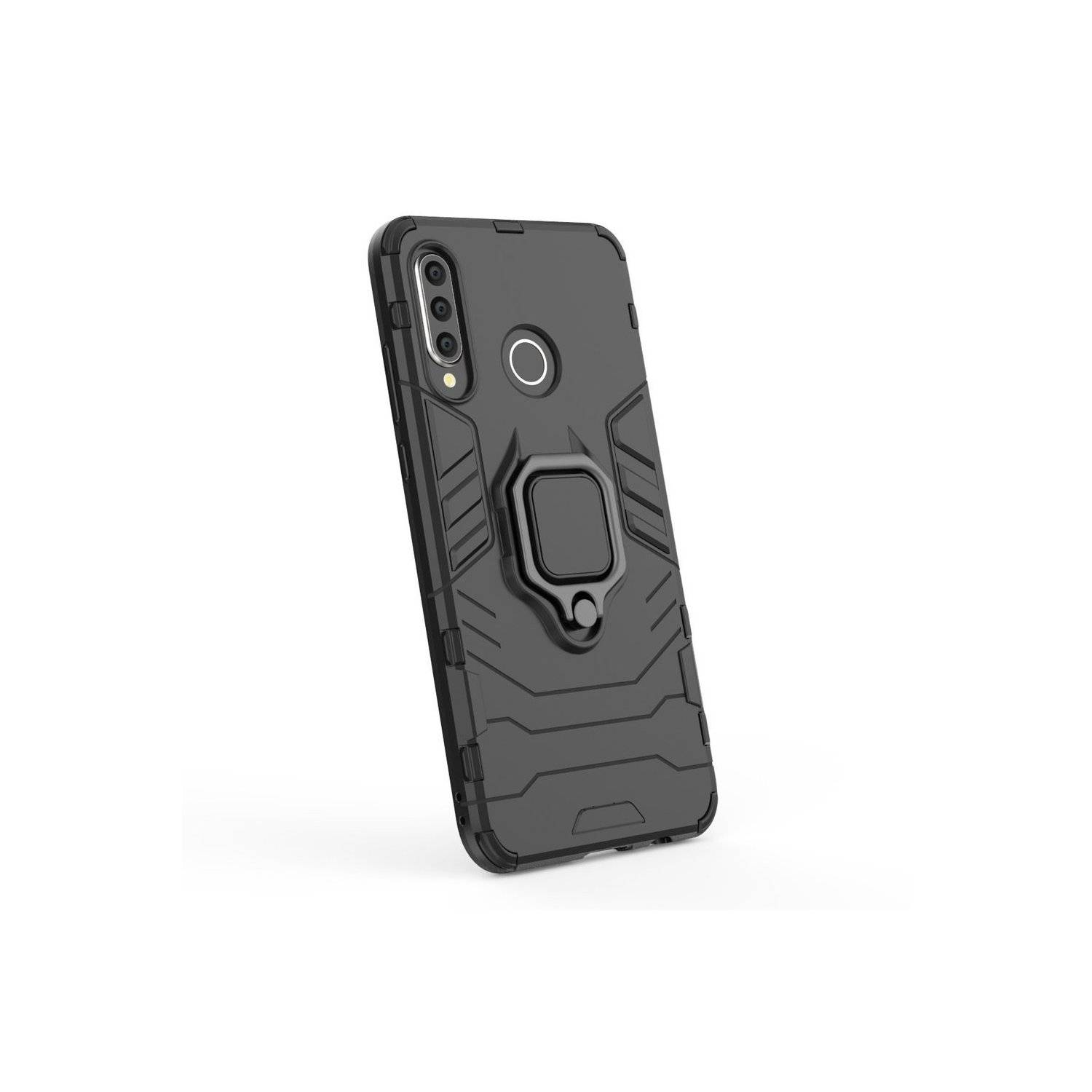 Ring Armor Kickstand Panzerhülle Bumper kompatibel mit Samsung Galaxy A15 Schwarz