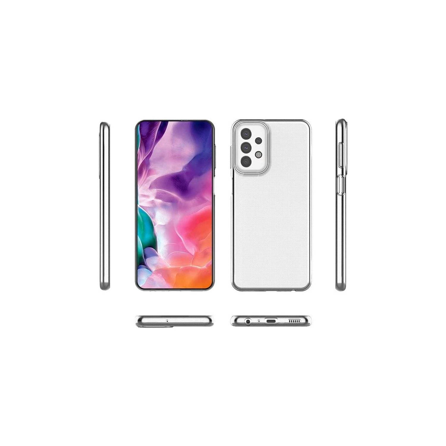 Silikon Hülle Basic kompatibel mit Xiaomi Redmi 12 4G Case TPU Soft Handy Cover Schutz Transparent