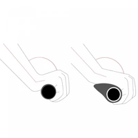 Fahrradgriffe ergonomisch geformte Griffe geeigent für die meisten Fahrräder Schwarz Fahrradgriffe ergonomisch geformte Griffe geeigent für die meisten Fahrräder Schwarz