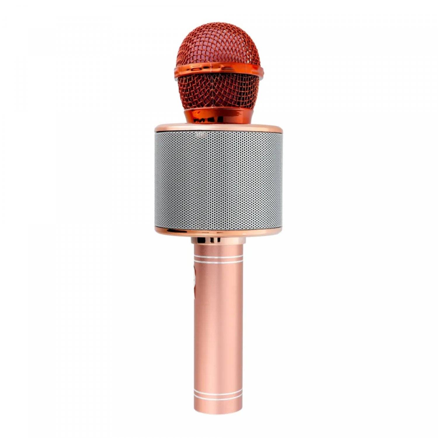 Multimedia Karaoke-Mikrofon Kabelloser Bluetooth Lautsprecher 1800mAh Rosegold