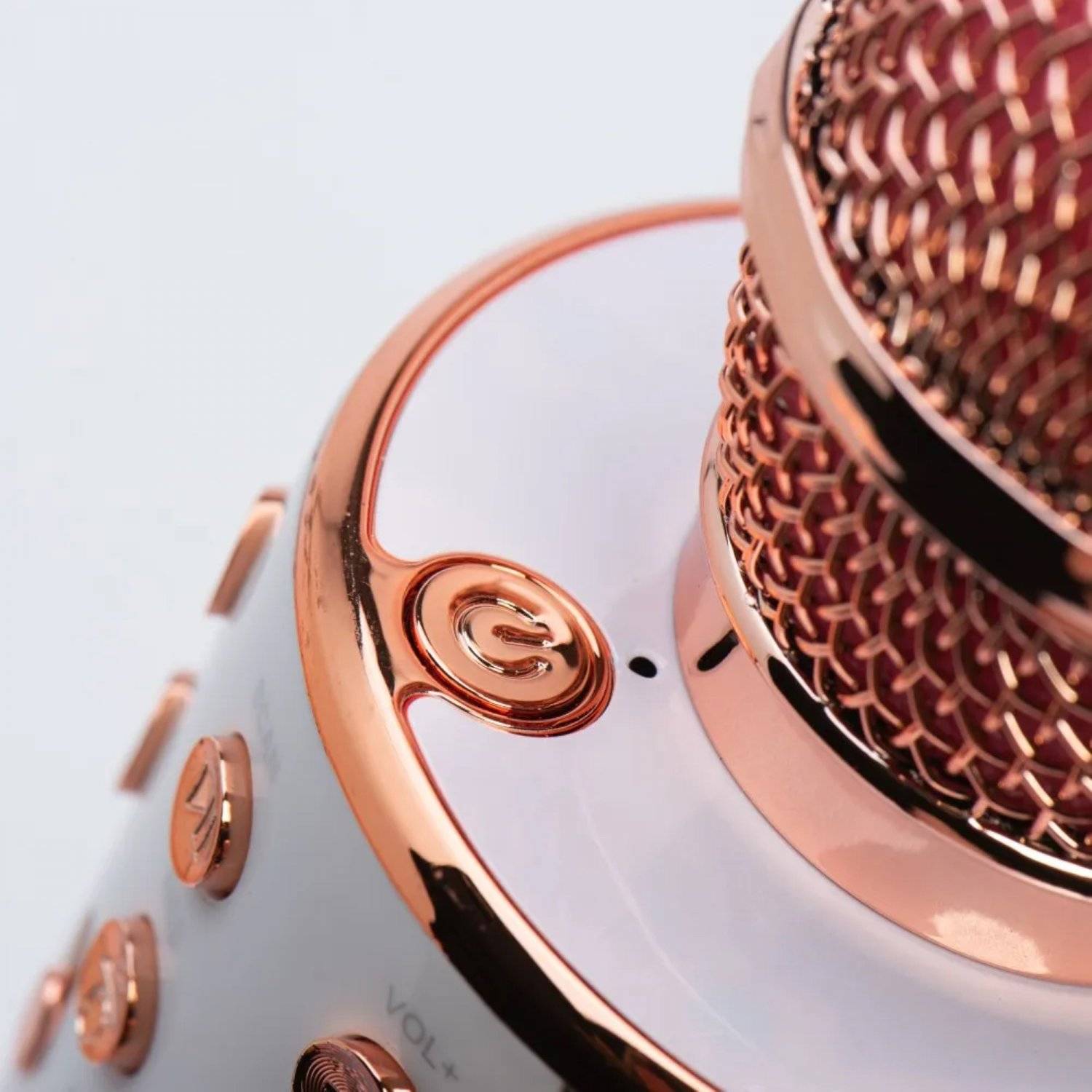 Multimedia Karaoke-Mikrofon Kabelloser Bluetooth Lautsprecher 1800mAh Rosegold