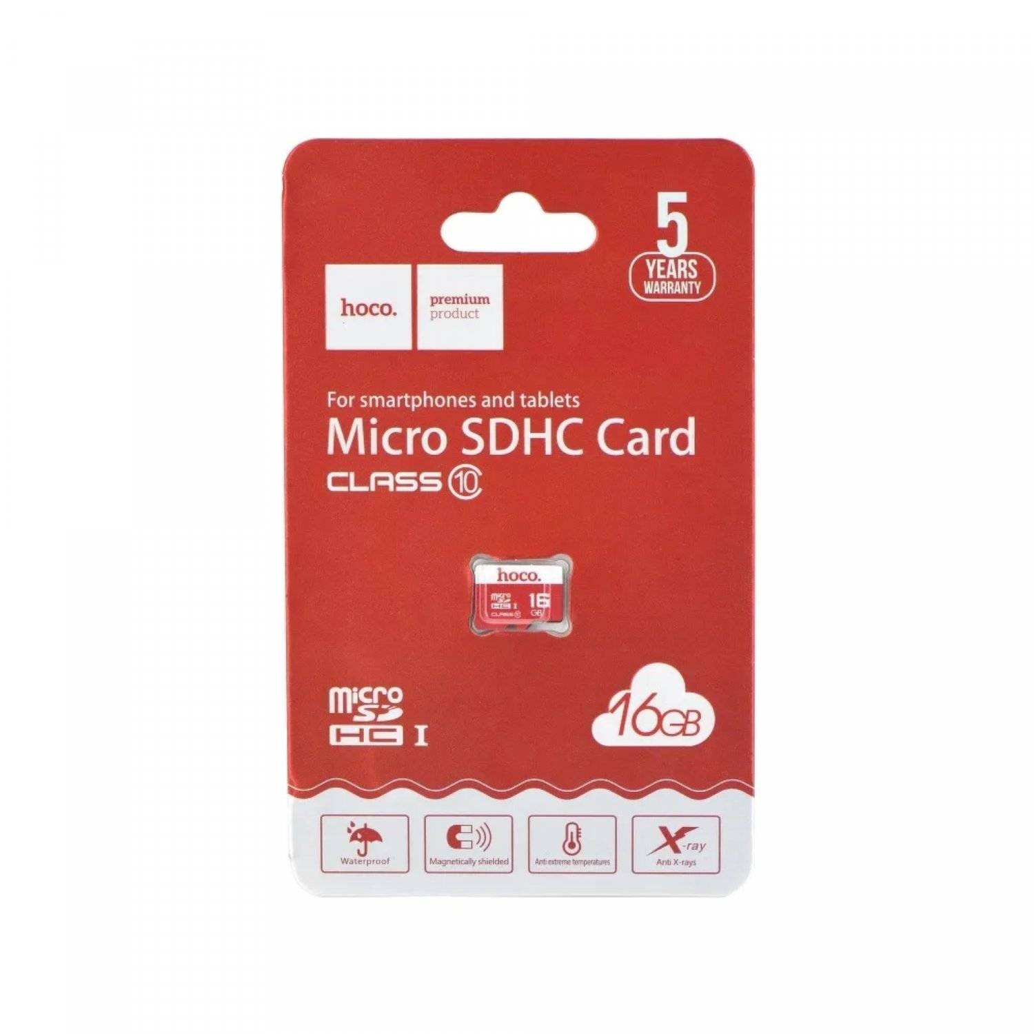 Hoco Speicherkarte microSD High Speed Memory Klasse 10 100MB/s Wasserfest 16 GB